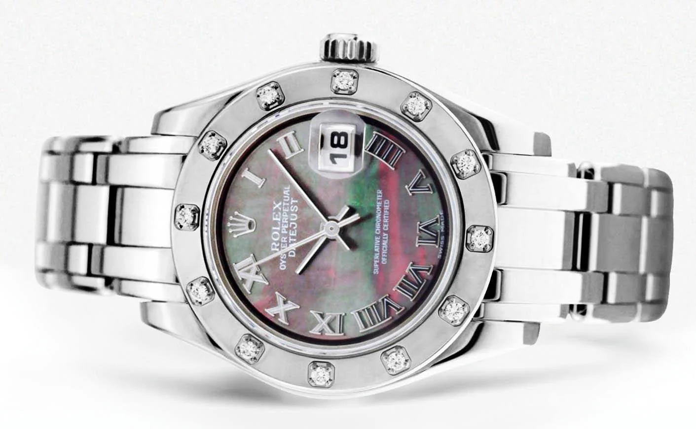 Rolex Pearlmaster Watch For Women | 18K White Gold | 29 Mm - Image 6