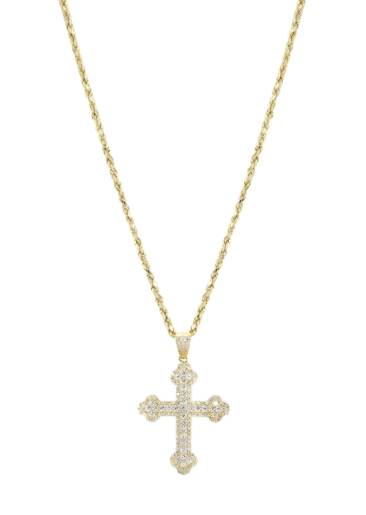 10K Yellow Gold Cross Necklace | Appx. 12.4 Grams - Image 6
