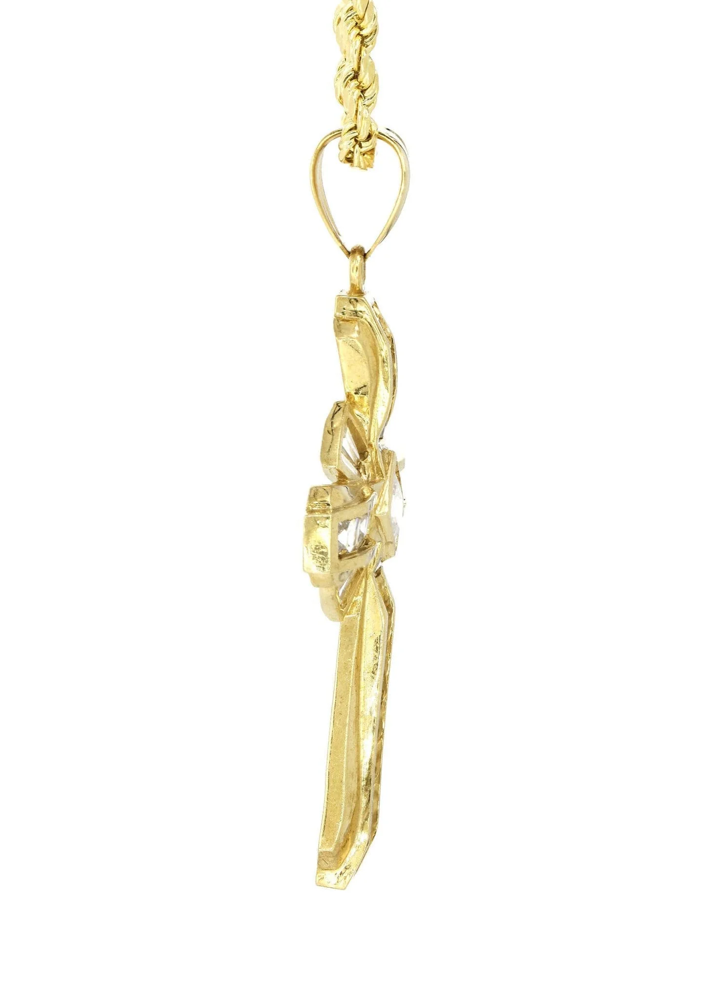 10K Yellow Gold Cross Necklace | Appx. 15.3 Grams - Image 5