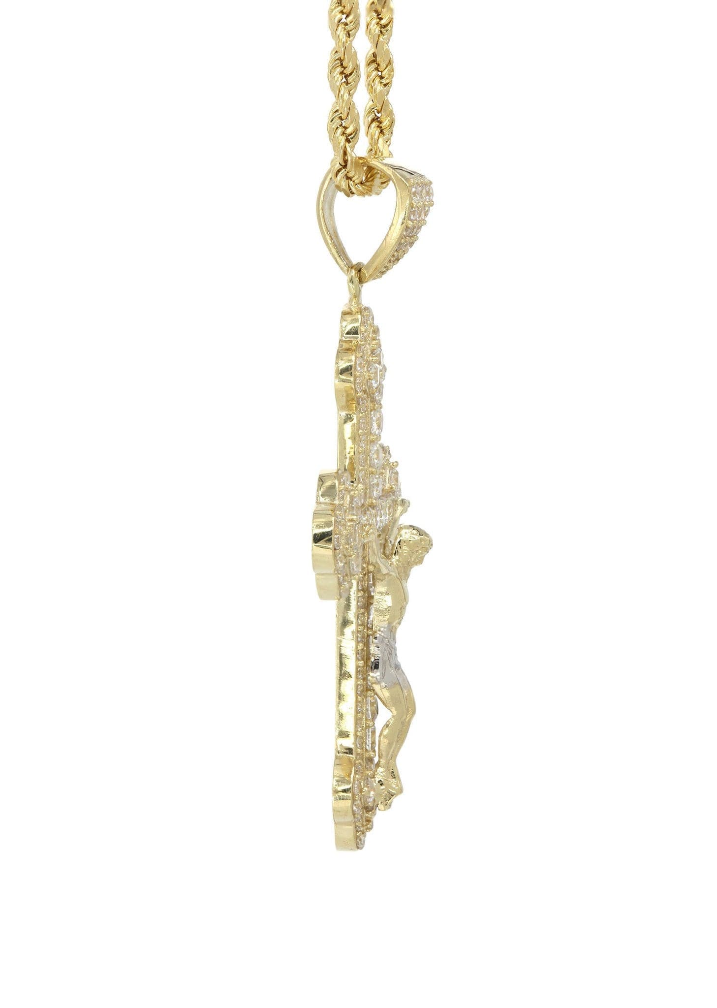 10K Yellow Gold Cross /Crucifix Necklace | Appx. 17.9 Grams - Image 5