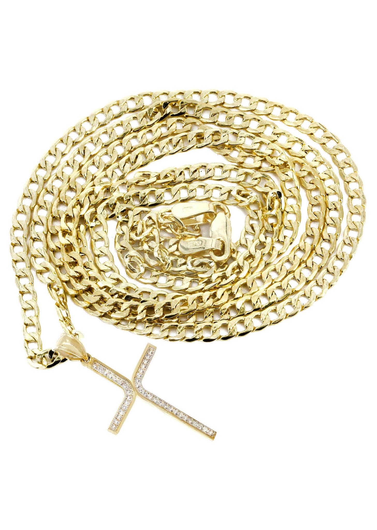 10K Gold Cross Necklace For Men | 6.18 Grams - Image 5