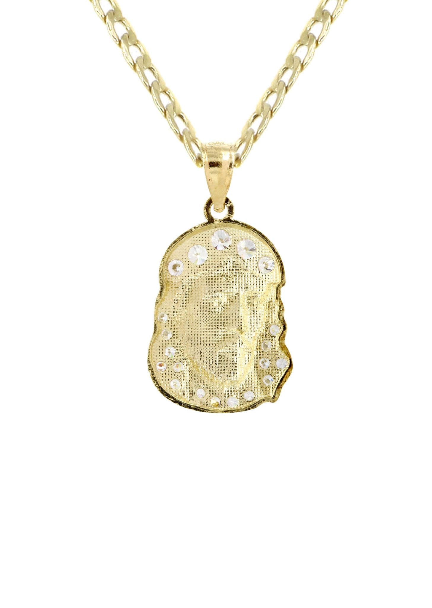 10K Gold Necklace & Gold Jesus Piece Necklace | 6.14 Grams - Image 2