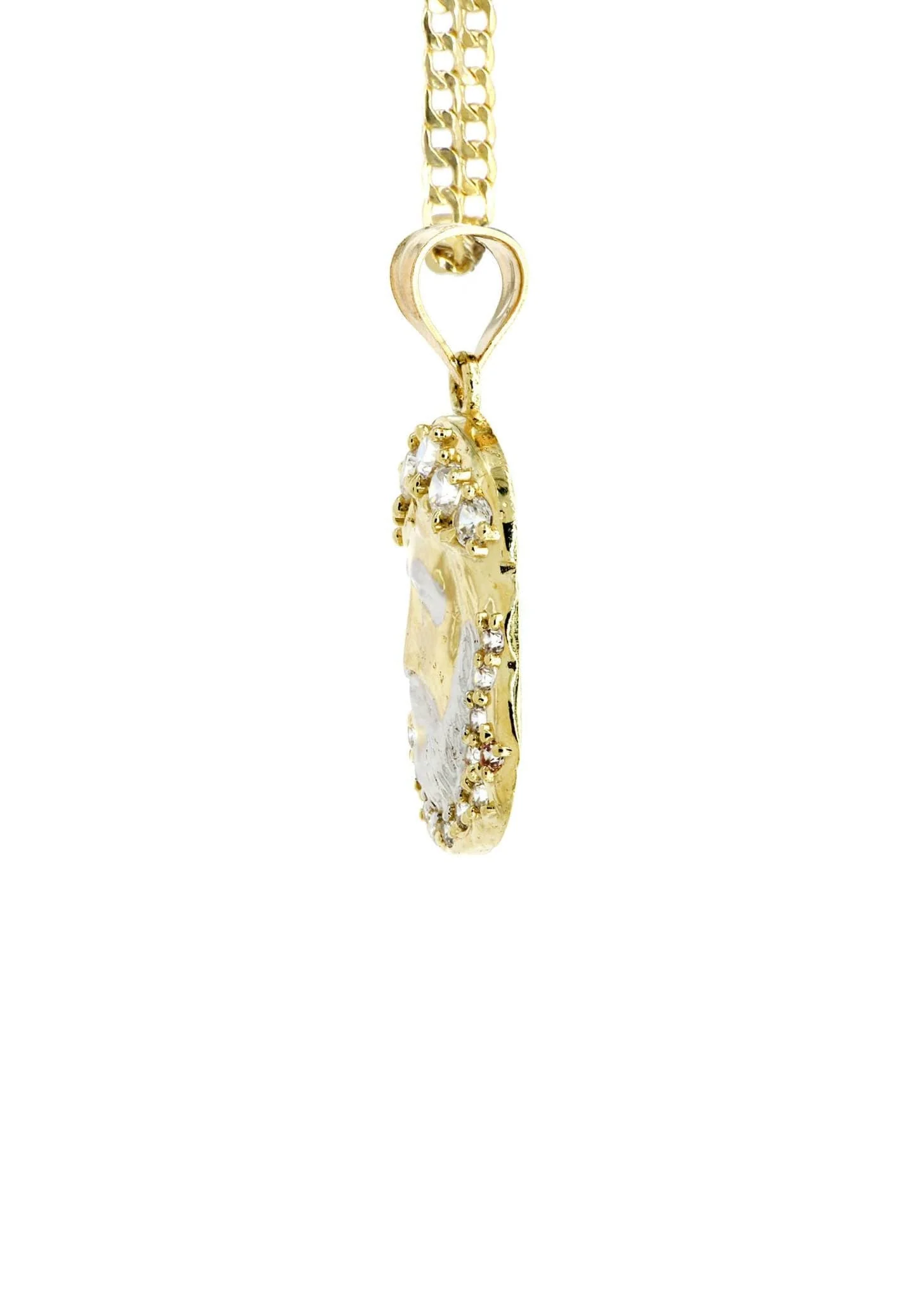 10K Gold Necklace & Gold Jesus Piece Necklace | 6.14 Grams - Image 5