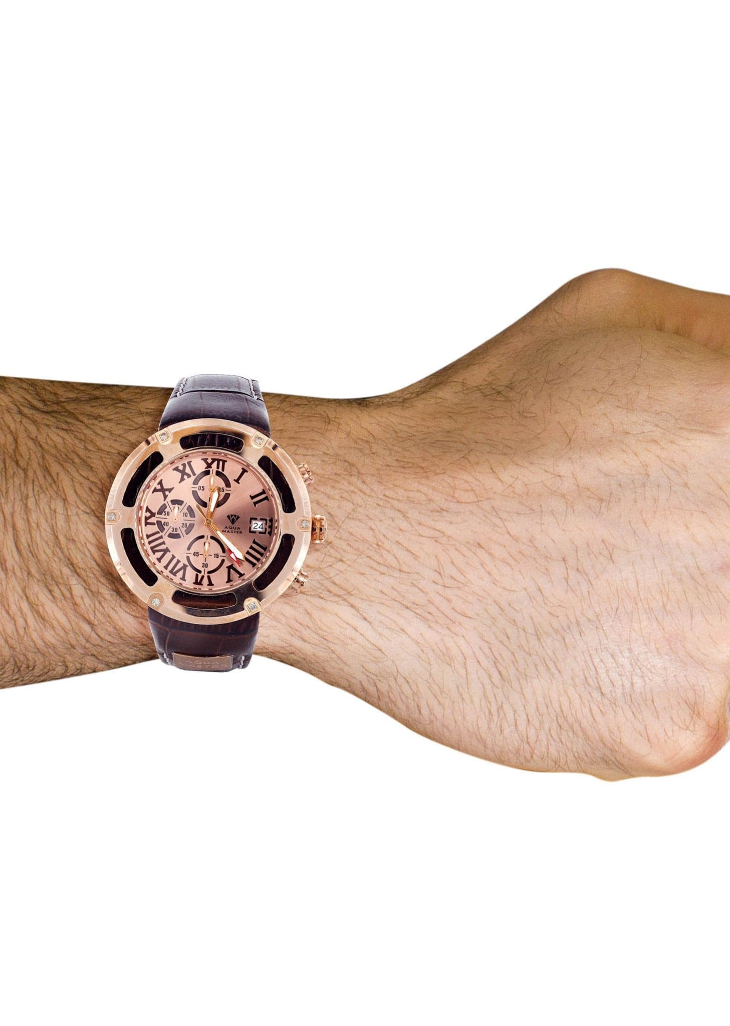 Mens Rose Gold Tone Diamond Watch | Appx. 0.24 Carats - Image 4