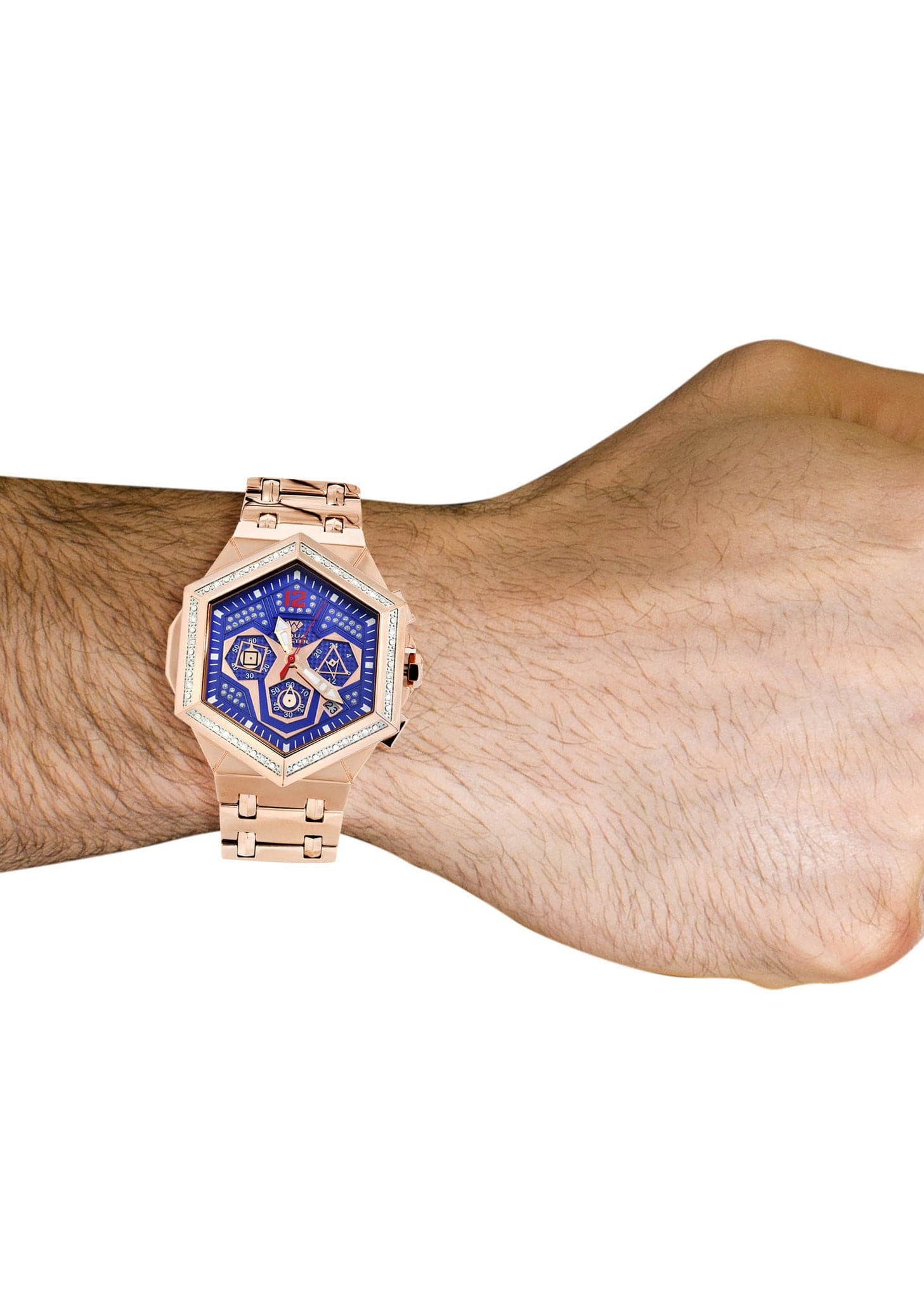 Mens Rose Gold Tone Diamond Watch | Appx. 0.245 Carats - Image 4