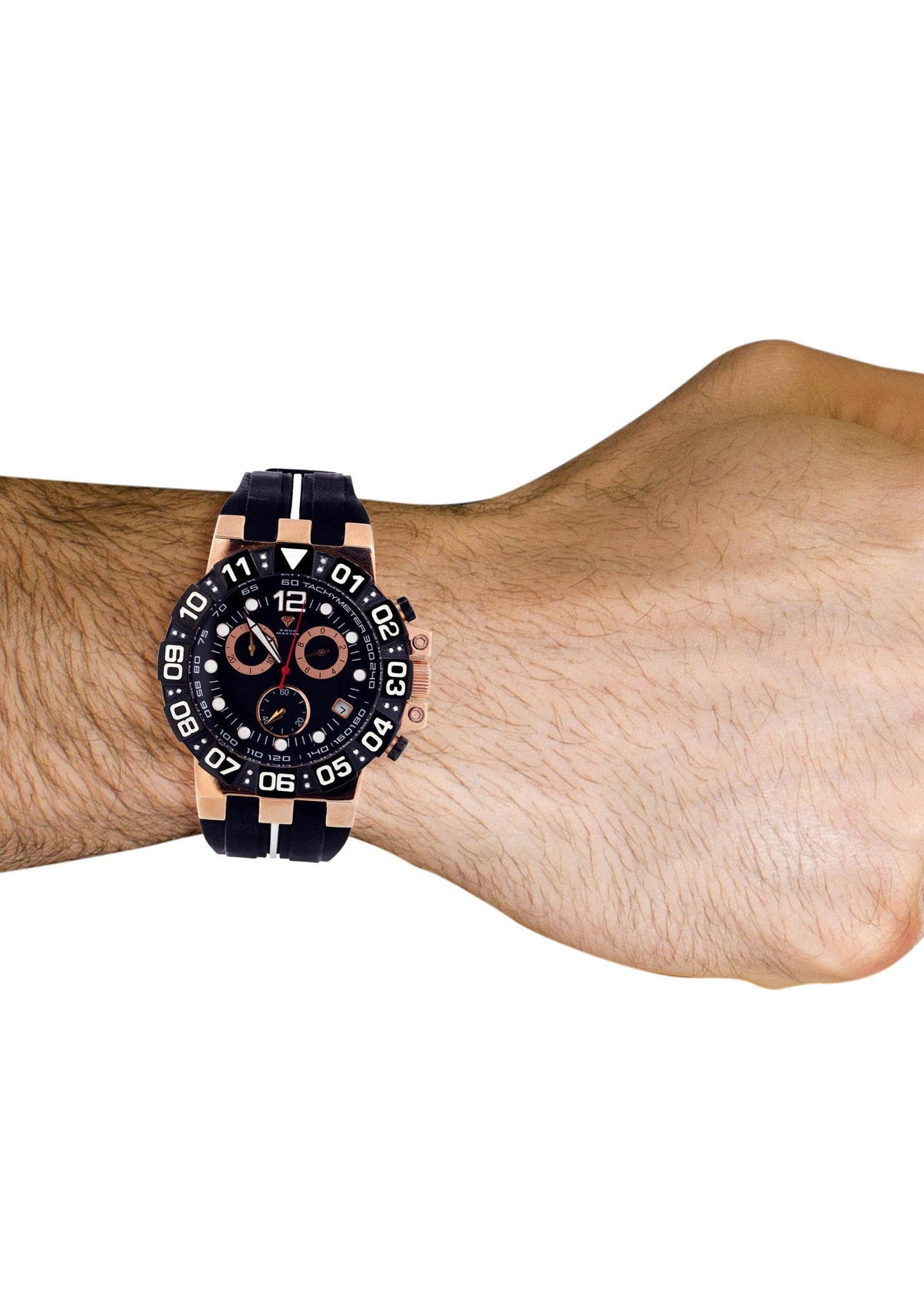 Mens Rose Gold Tone Diamond Watch | Appx. 0.275 Carats - Image 4