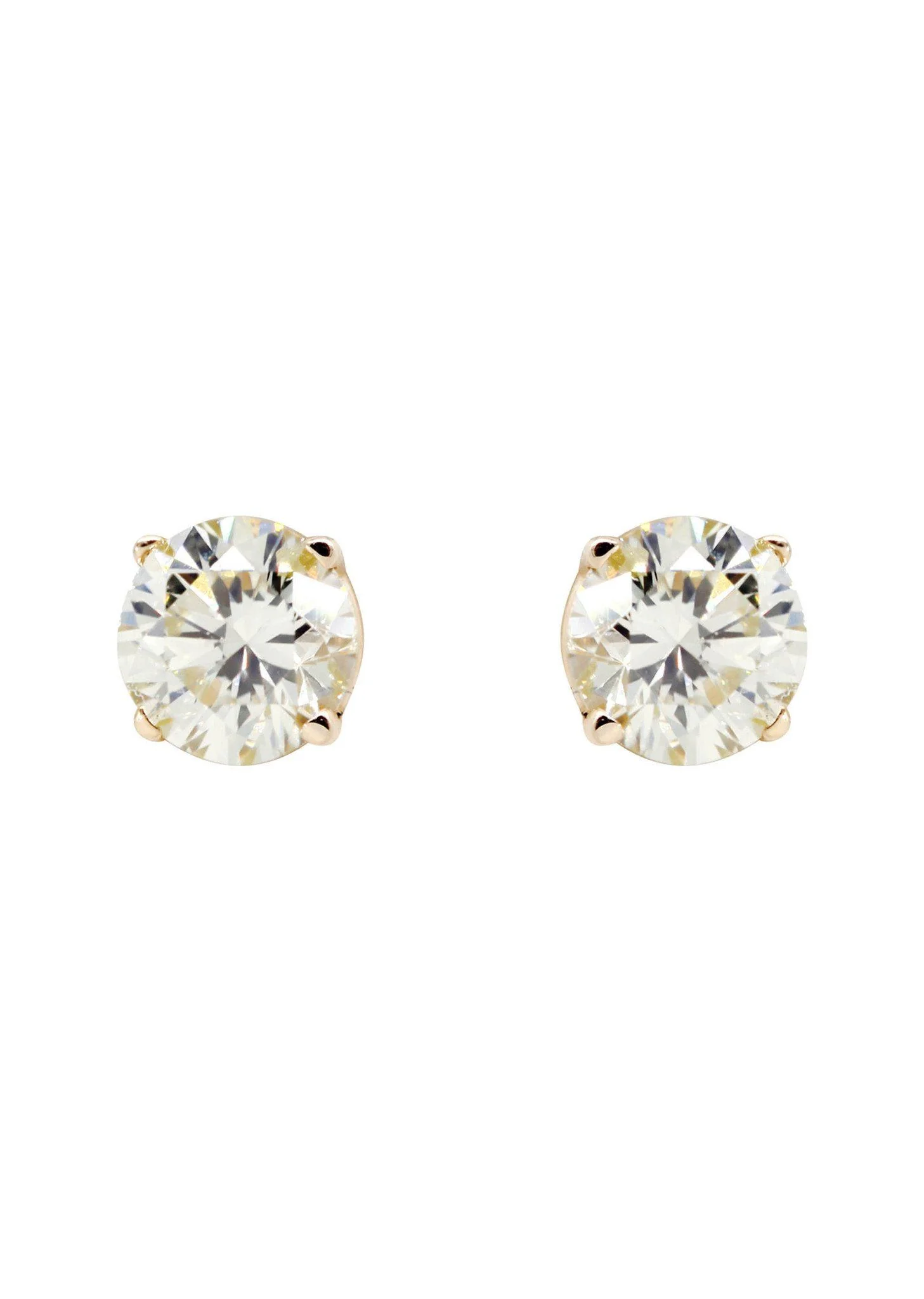 Round Diamond Stud Earrings | 0.5 Carats