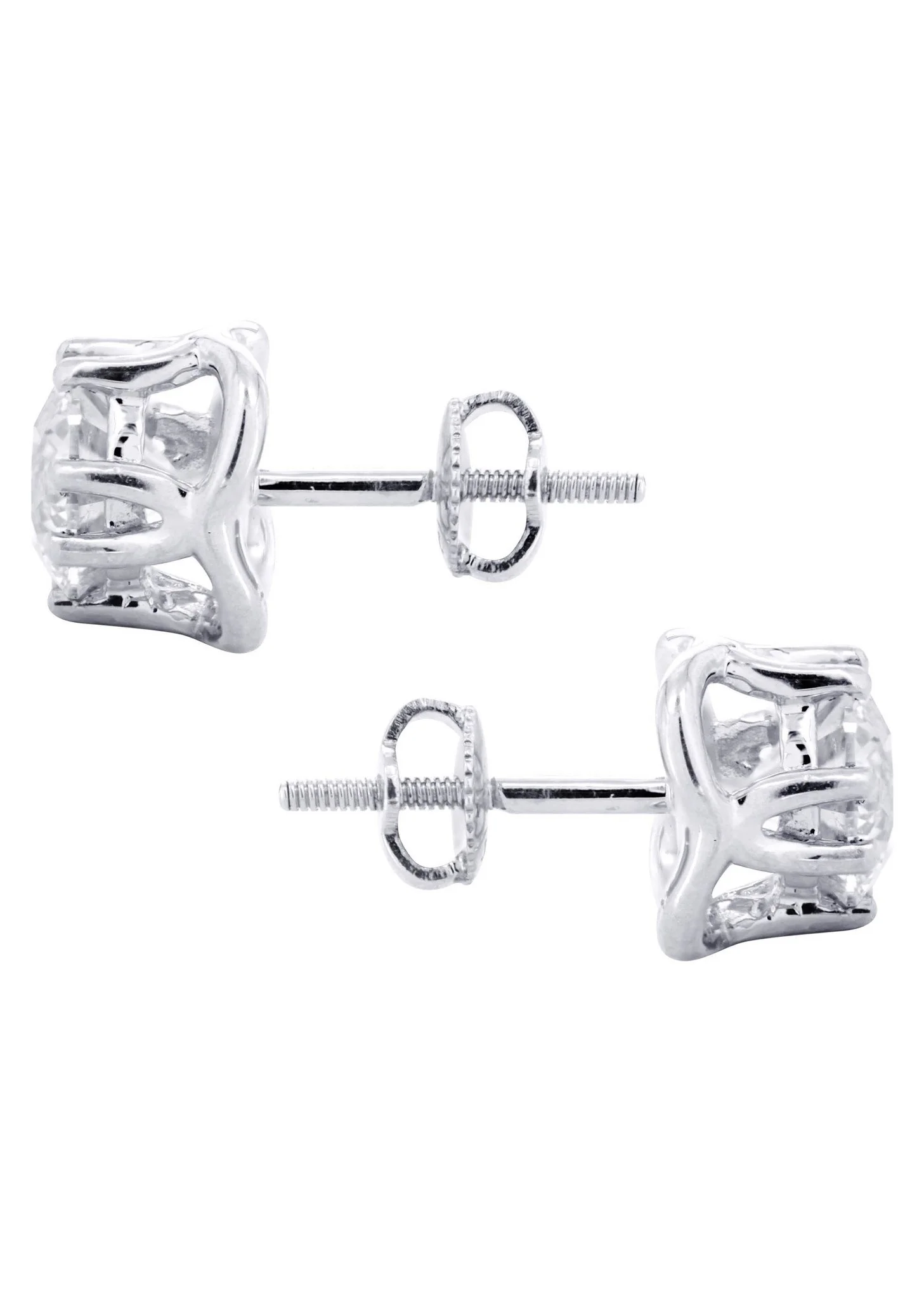 Round Diamond Stud Earrings | 1.35 Carats - Image 3