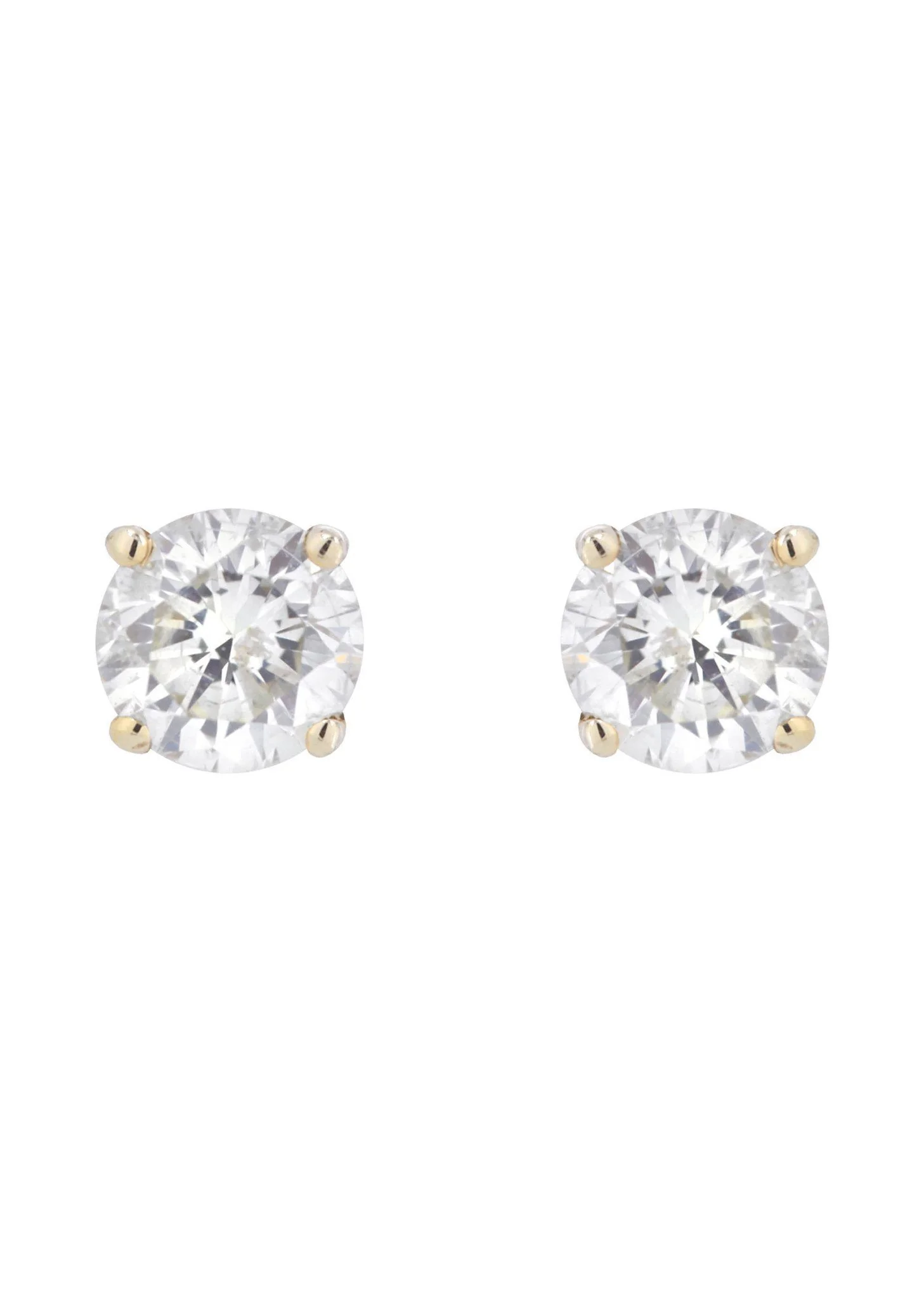Round Diamond Stud Earrings | 1.6 Carats