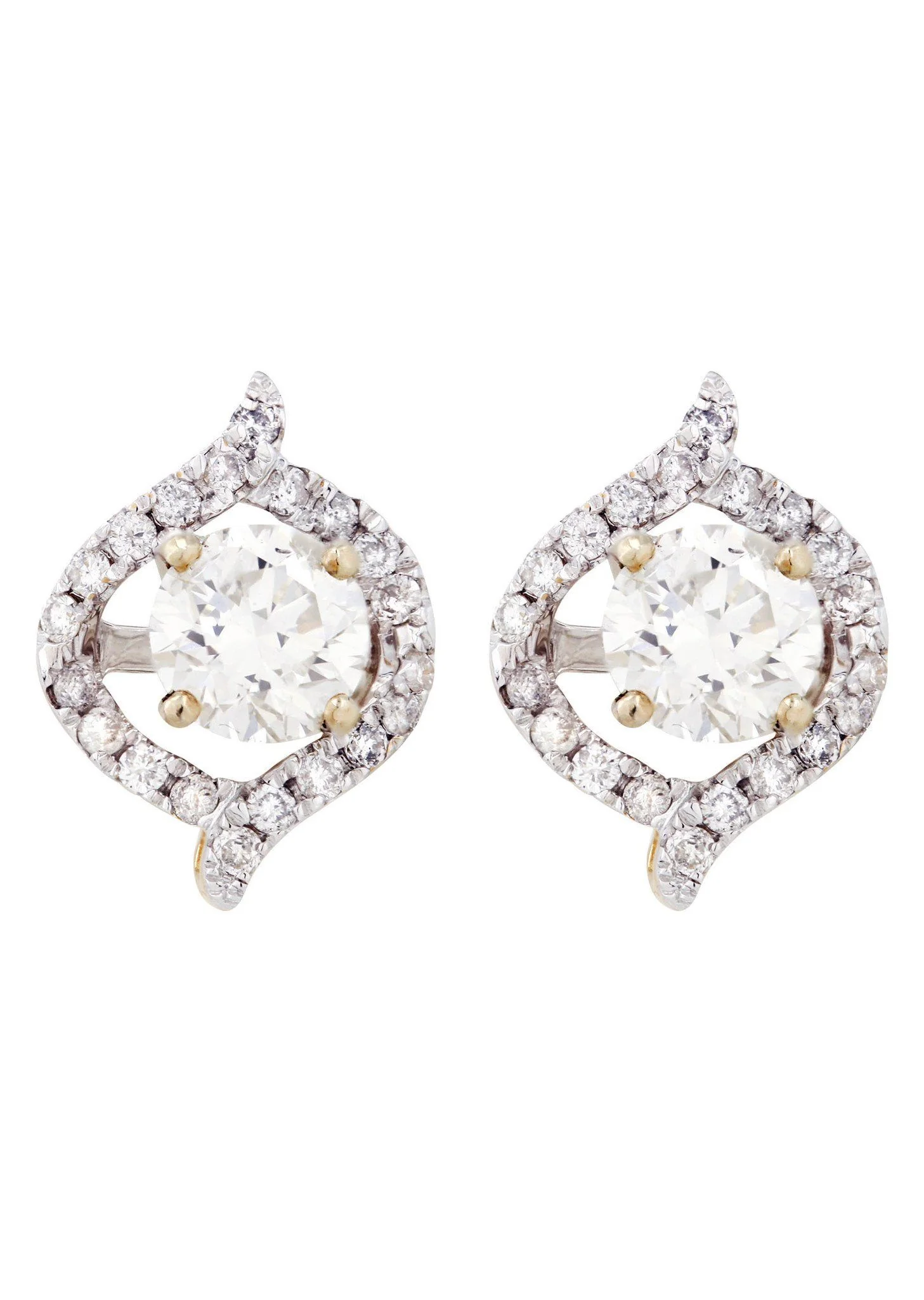 Round Diamond Stud Earrings | 1.64 Carats