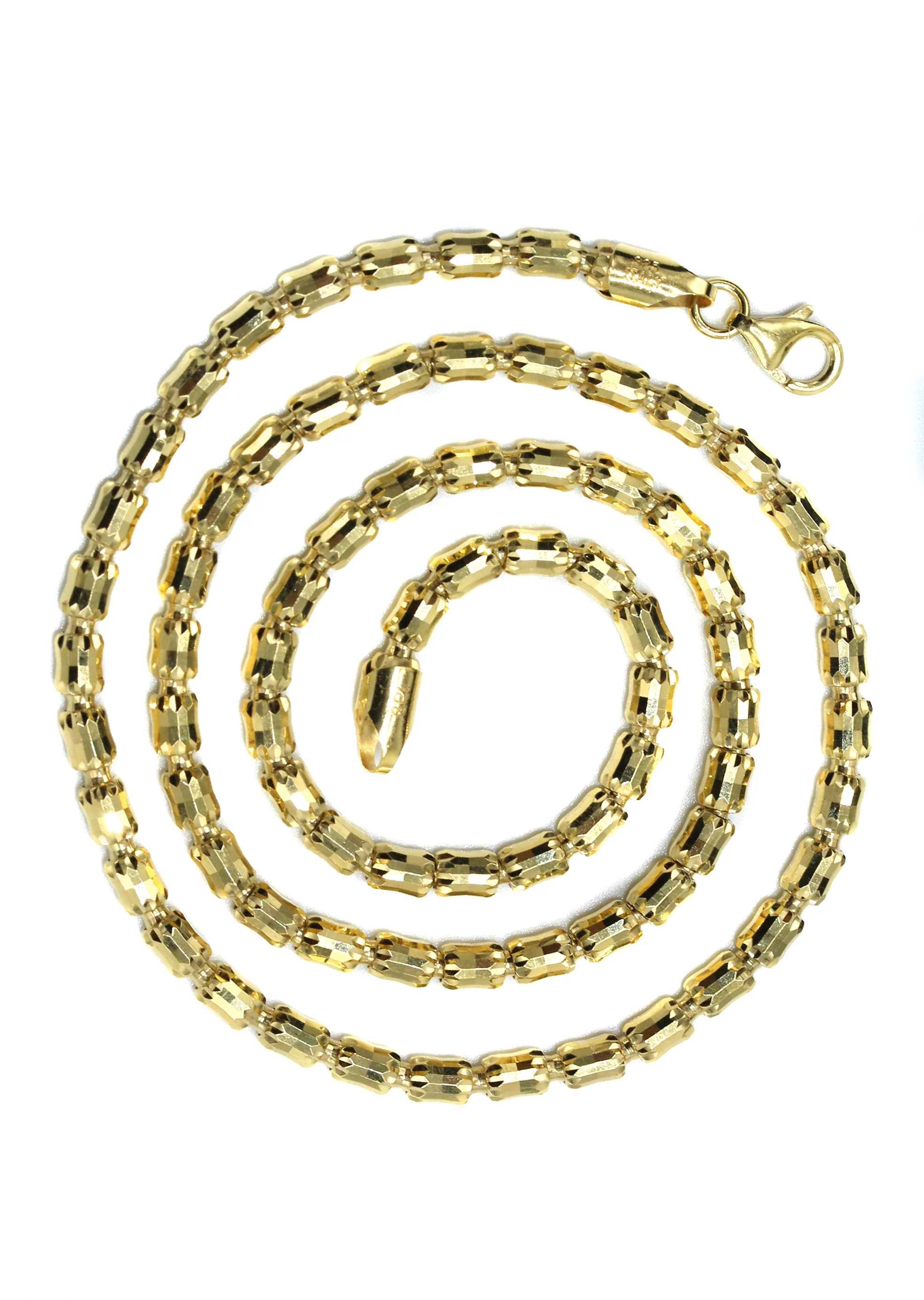 Silver Chain - Mens Gold Chain / Barrel Chain - Image 2