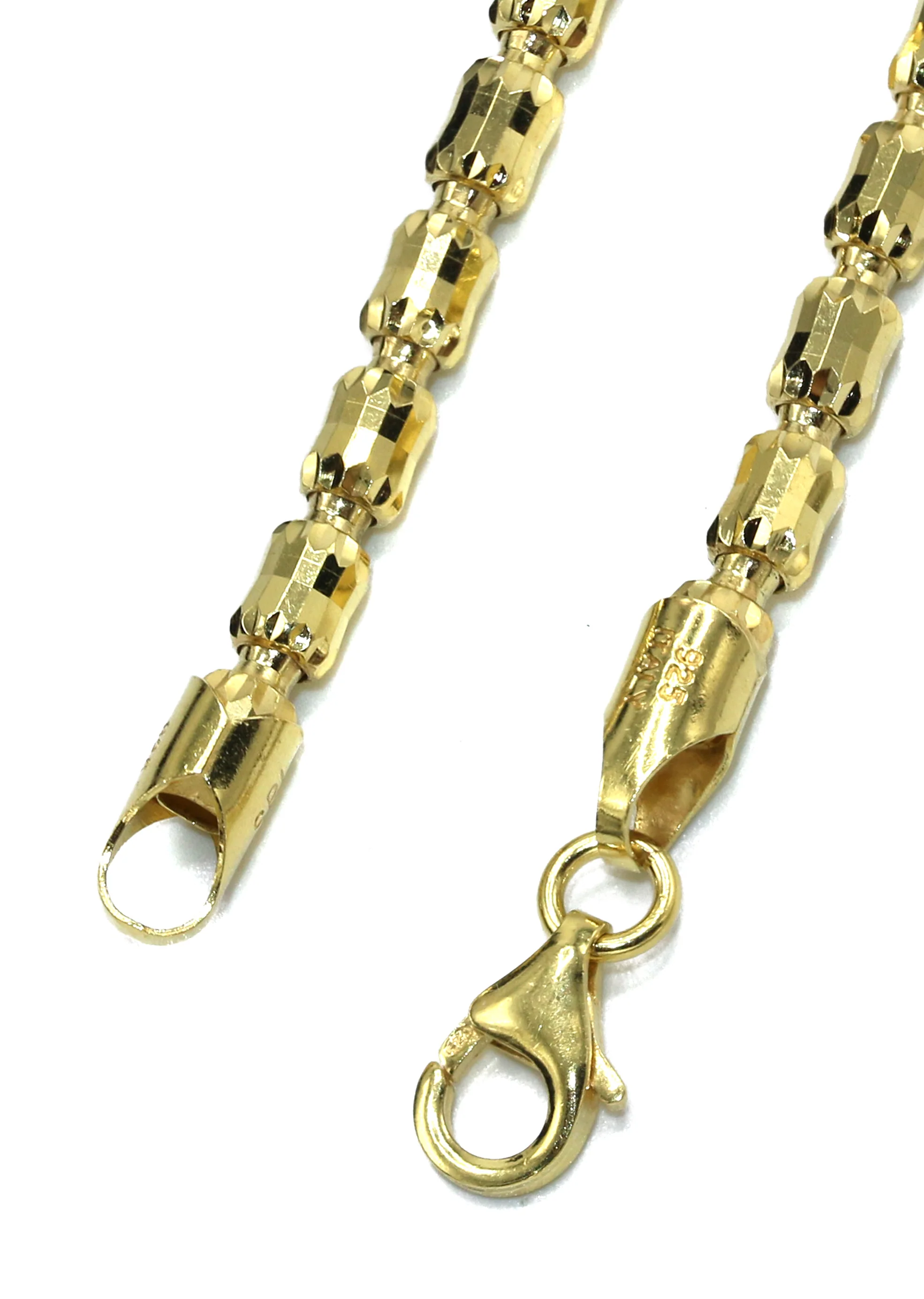 Silver Chain - Mens Gold Chain / Barrel Chain - Image 4