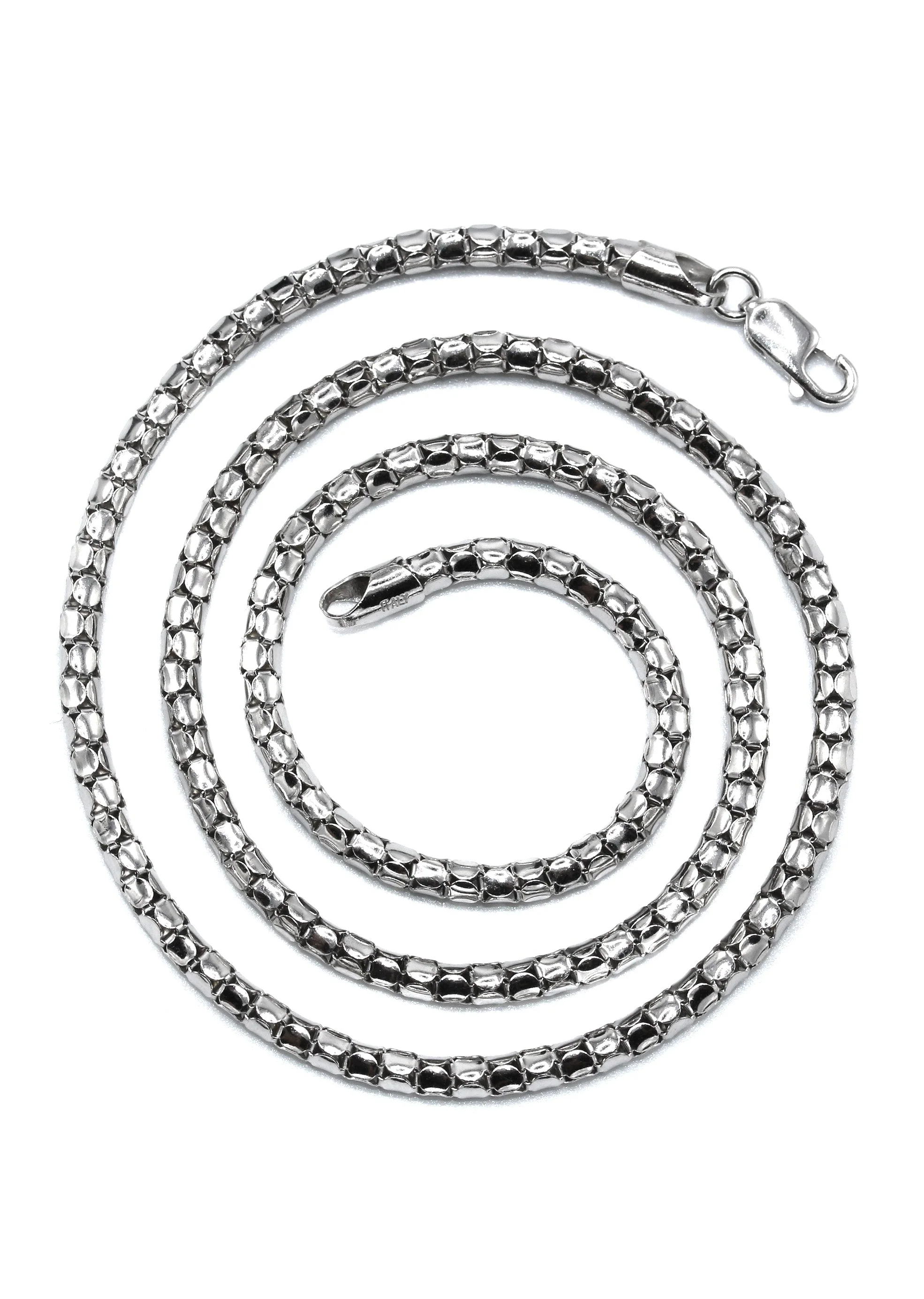 Silver Chain - Mens White Chain / Coreana Chain - Image 3