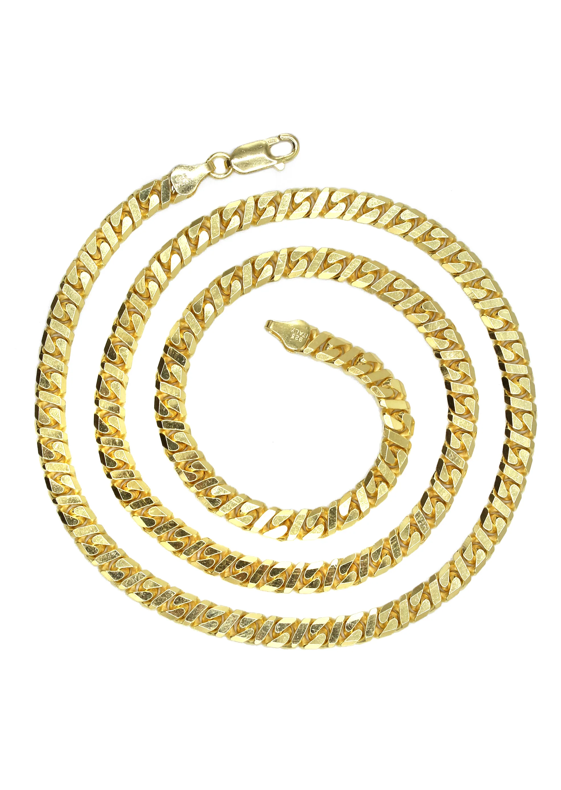 Silver Chain - Mens Gold Chain / Dollar Cuban Chain - Image 3