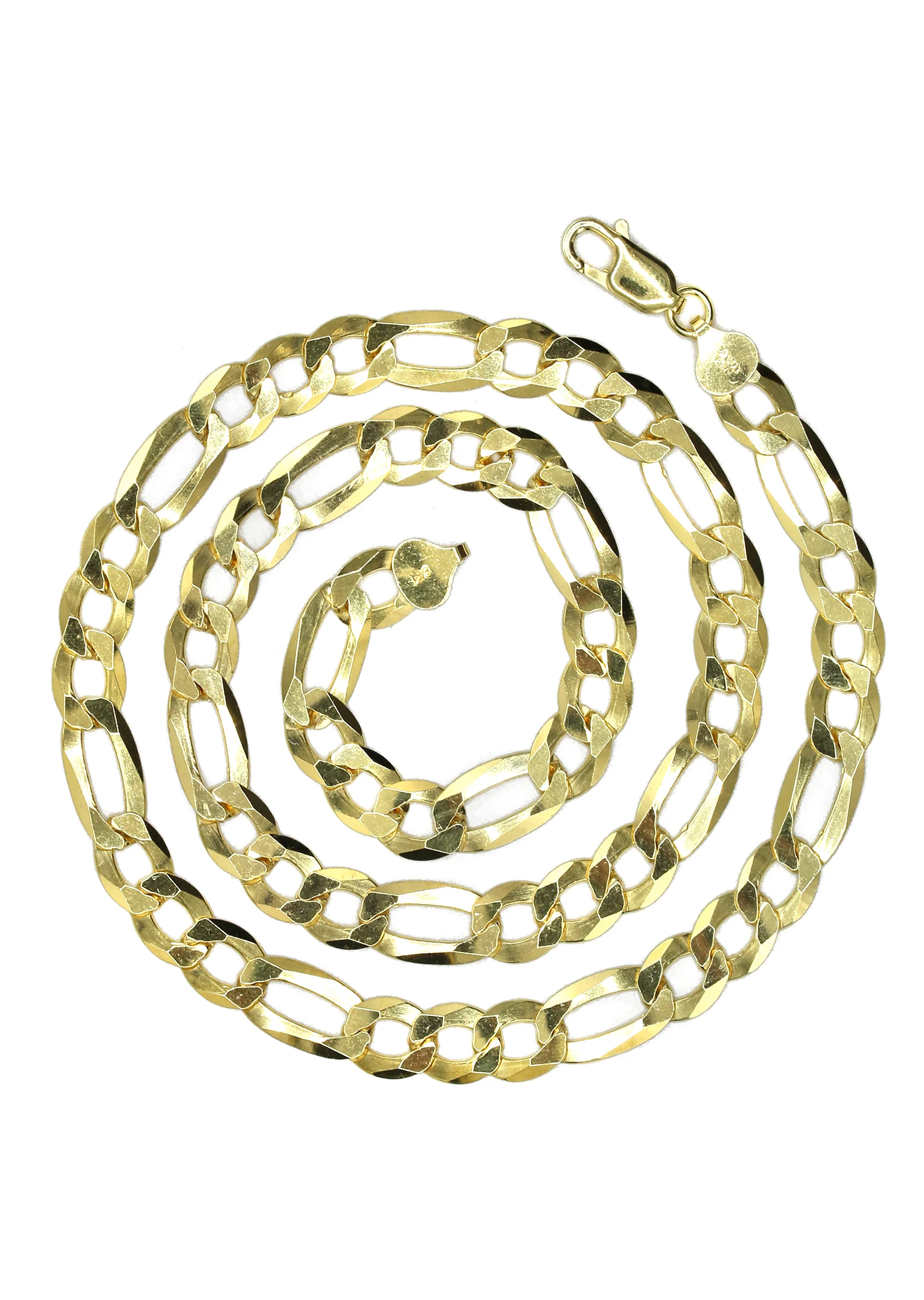 Silver Chain - Mens Gold Chain / Figaro Chain - Image 3