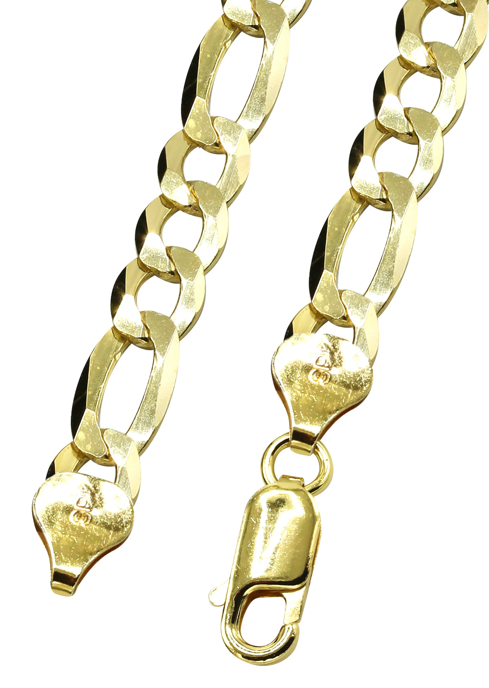 Silver Chain - Mens Gold Chain / Figaro Chain - Image 4