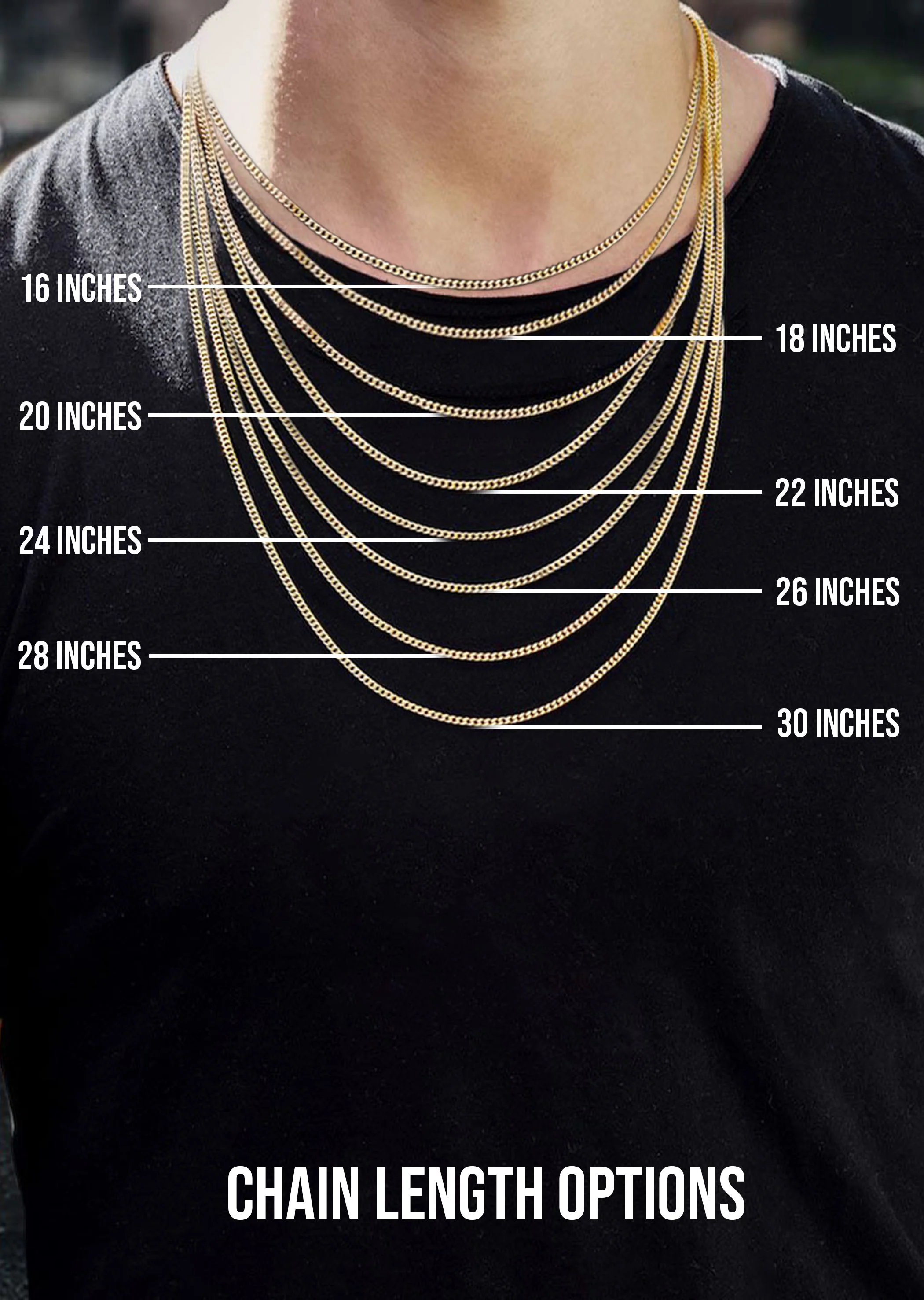 Silver Chain - Mens Gold Chain / Figaro Chain - Image 6