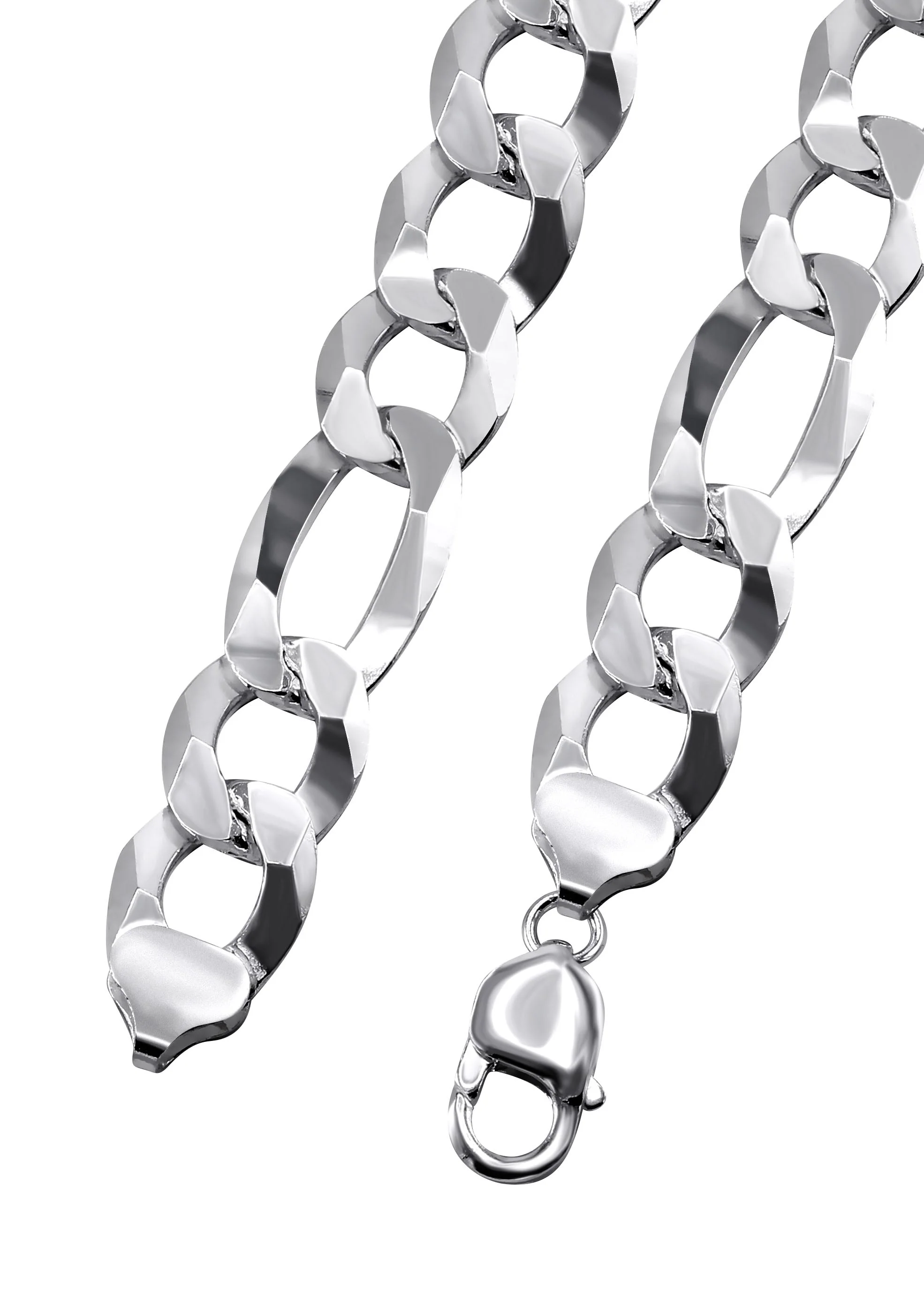 Silver Chain - Mens White Chain / Figaro Chain - Image 4