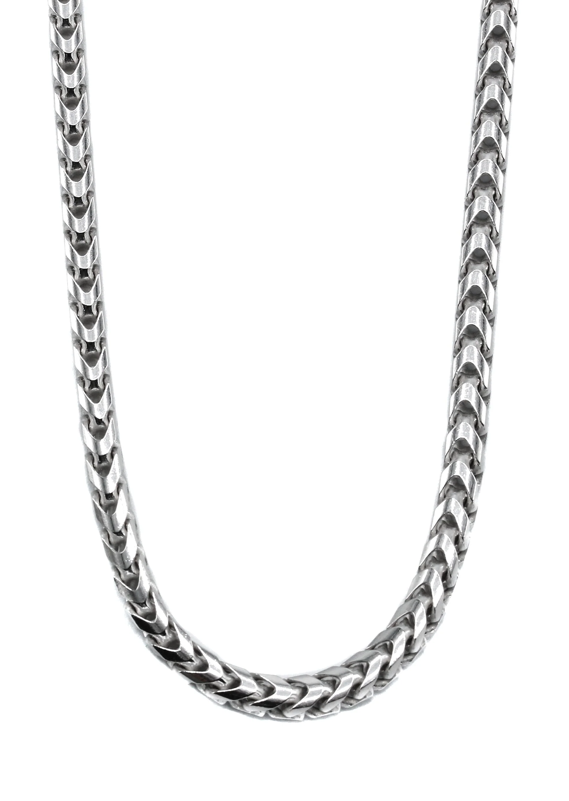 Silver Chain - Mens White Chain / Franco Chain - Image 2