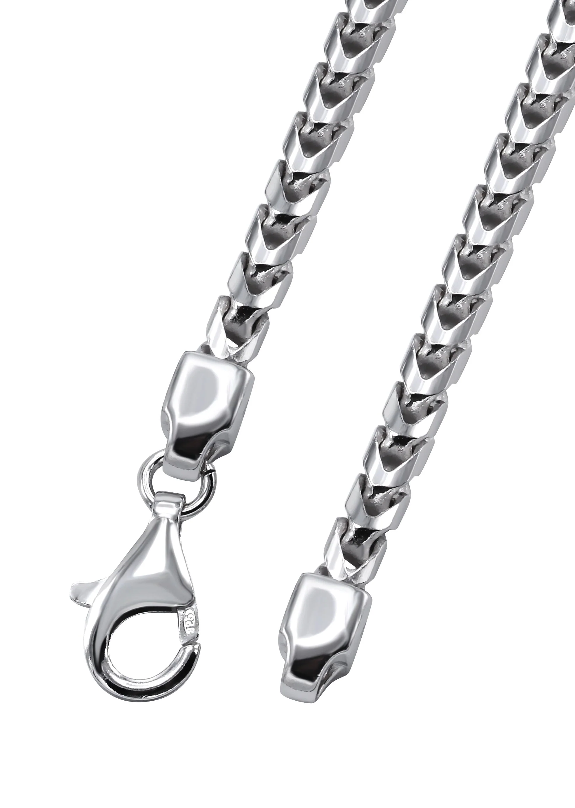 Silver Chain - Mens White Chain / Franco Chain - Image 4
