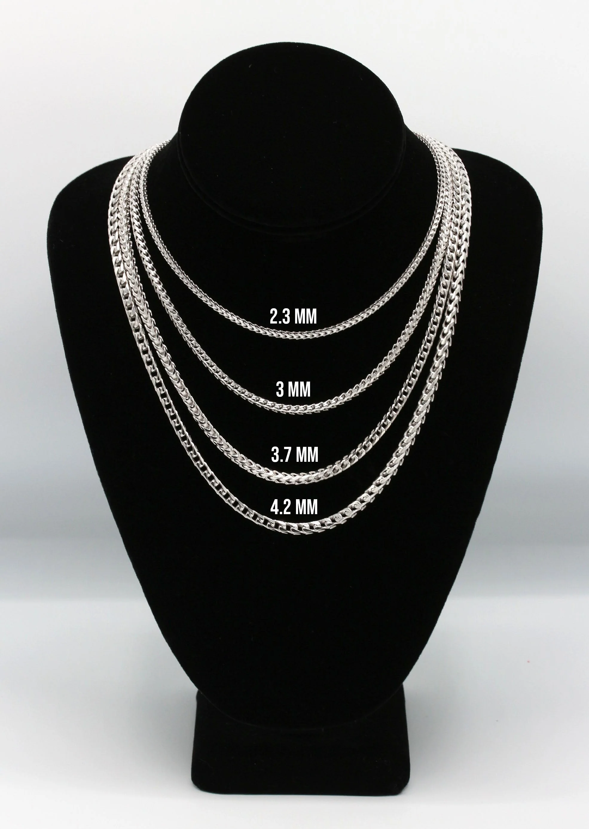 Silver Chain - Mens White Chain / Franco Chain - Image 5