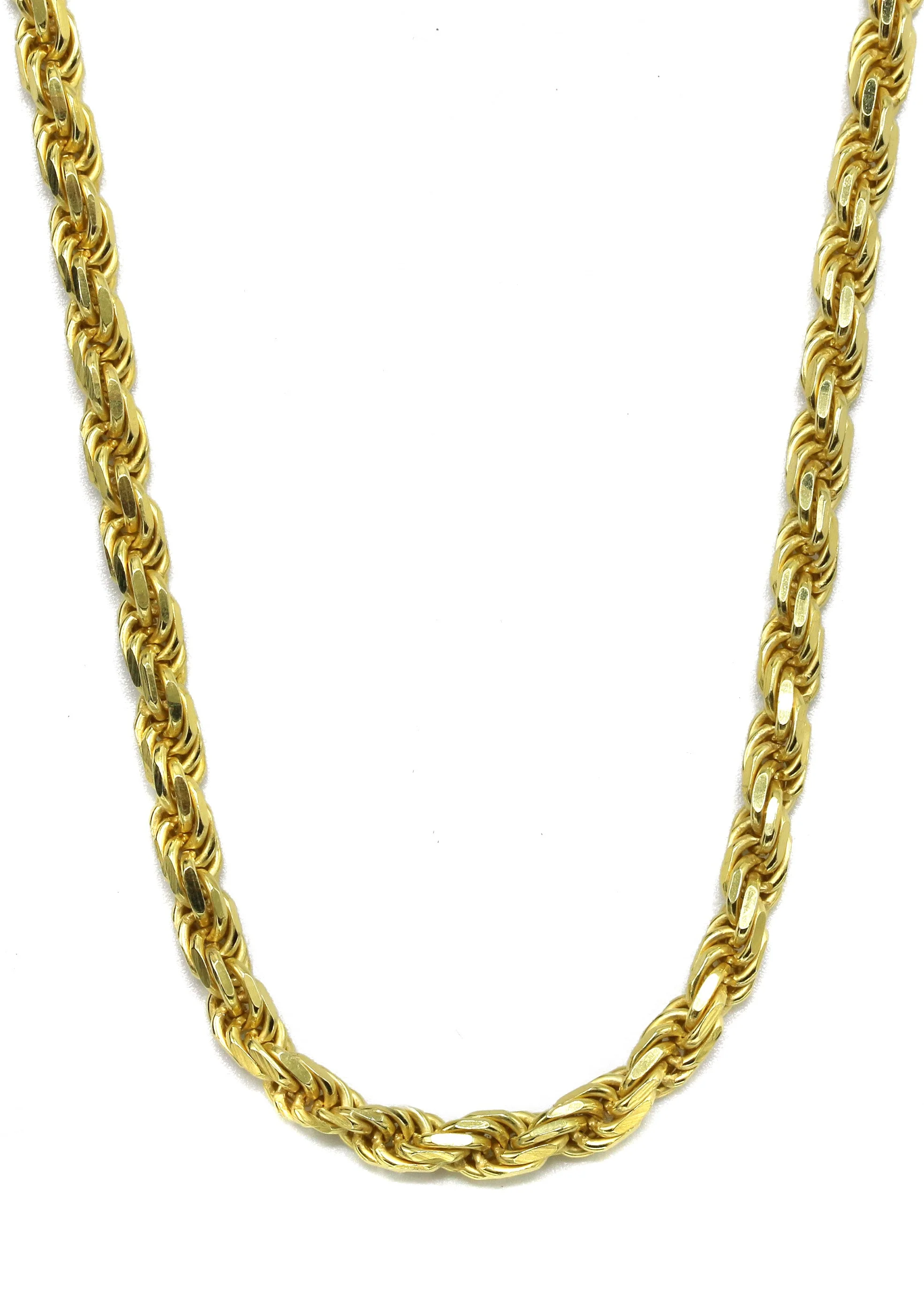 Silver Chain - Mens Gold Chain / Rope Chain - Image 2
