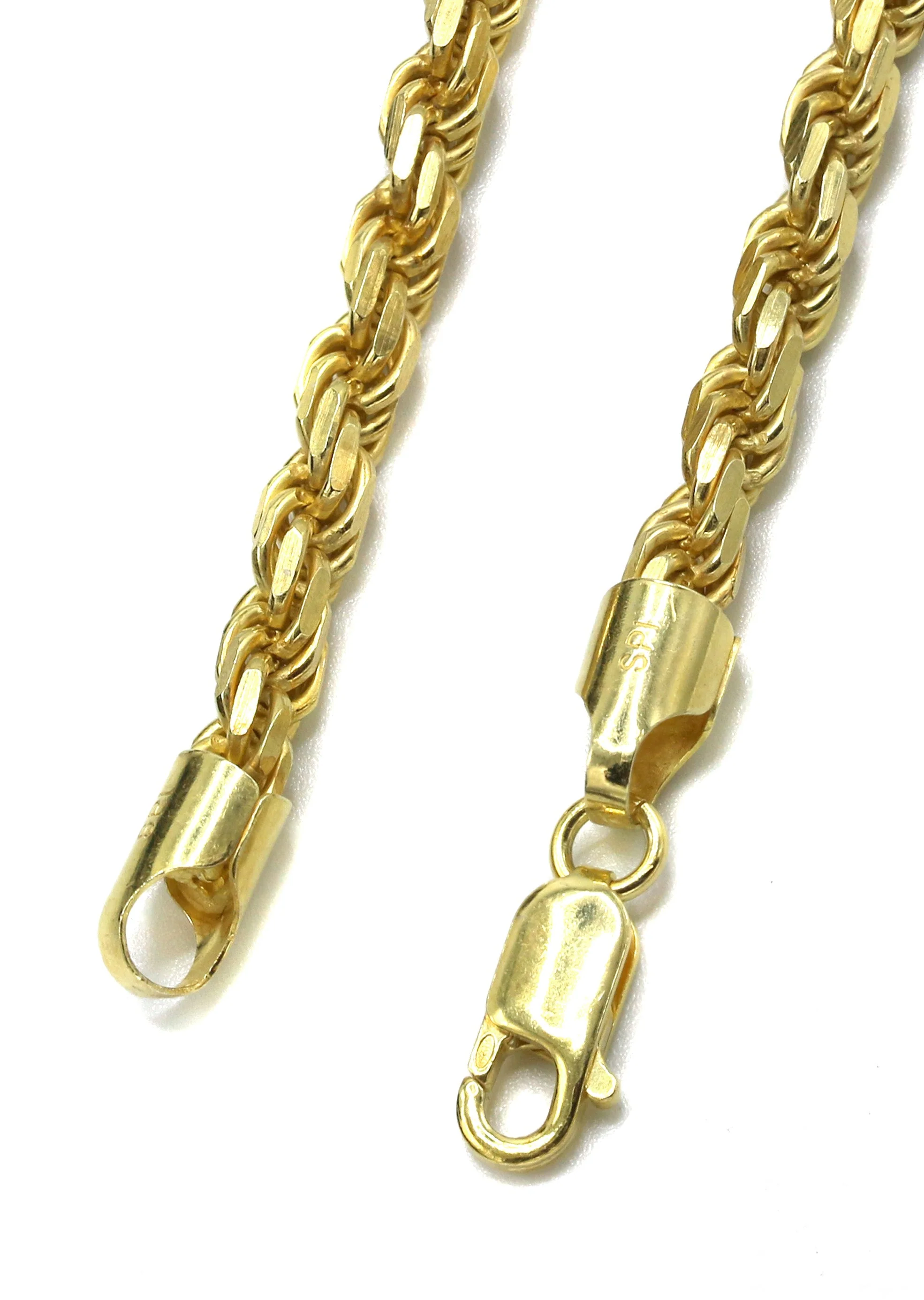 Silver Chain - Mens Gold Chain / Rope Chain - Image 4