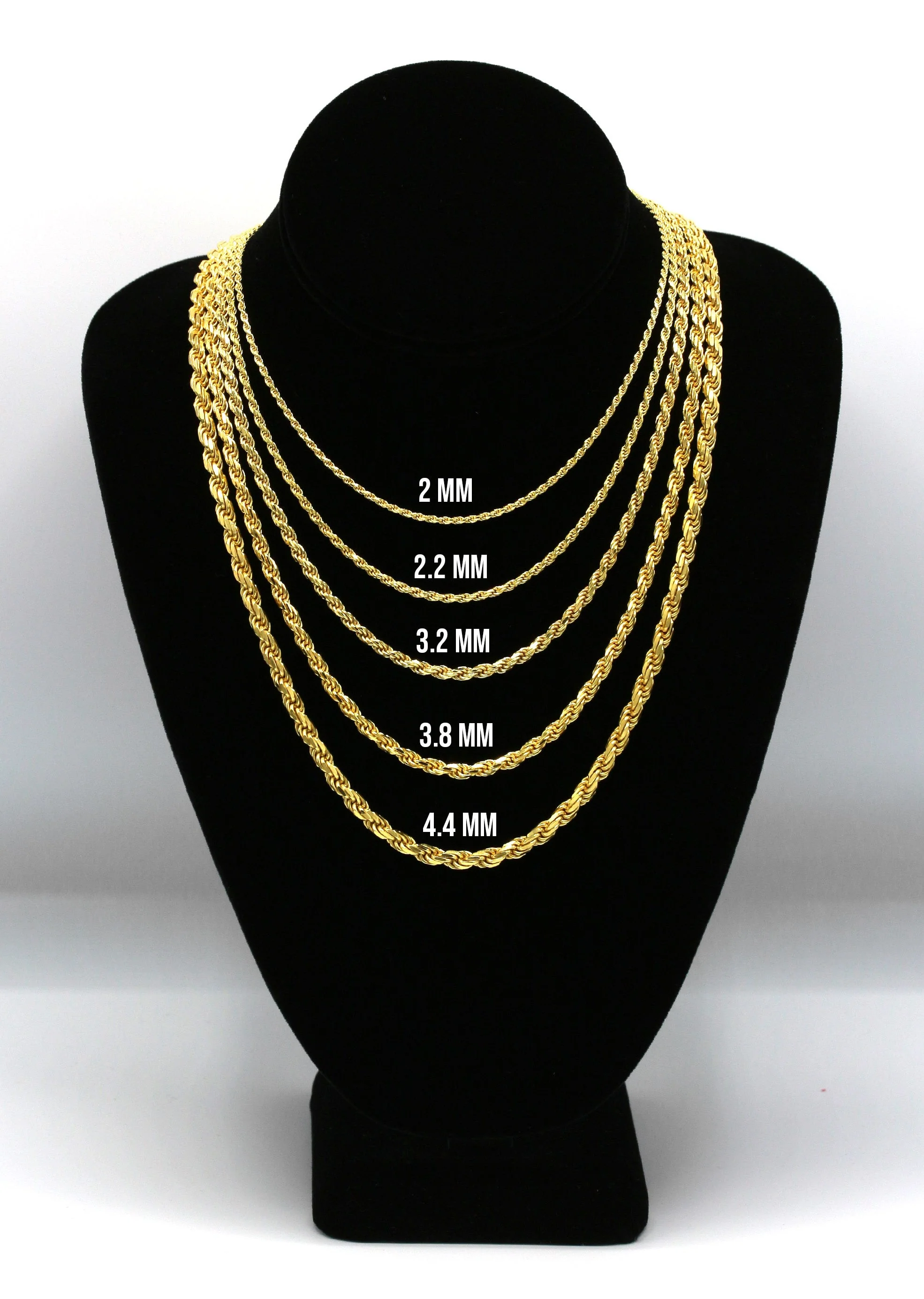 Silver Chain - Mens Gold Chain / Rope Chain - Image 5