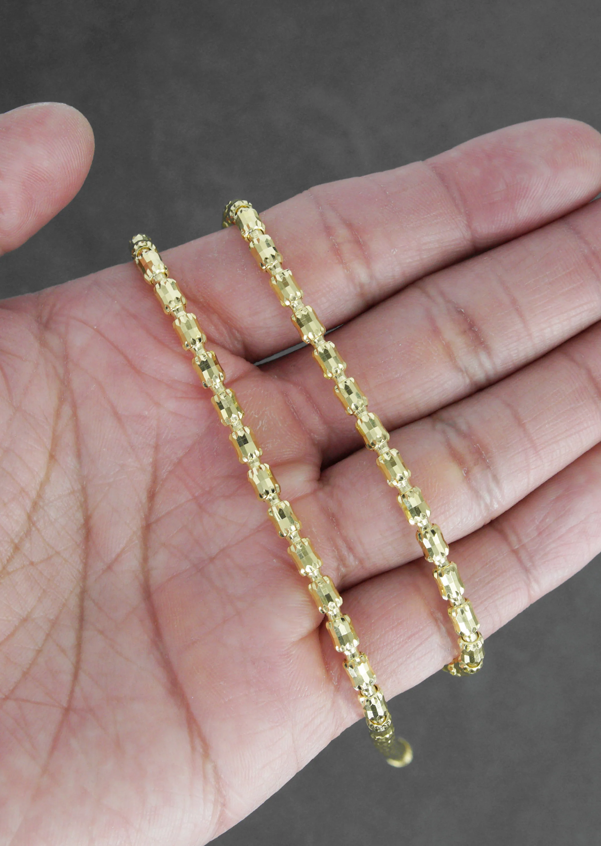 Silver Chain - Mens Gold Chain / Barrel Chain / 4 MM - Image 7