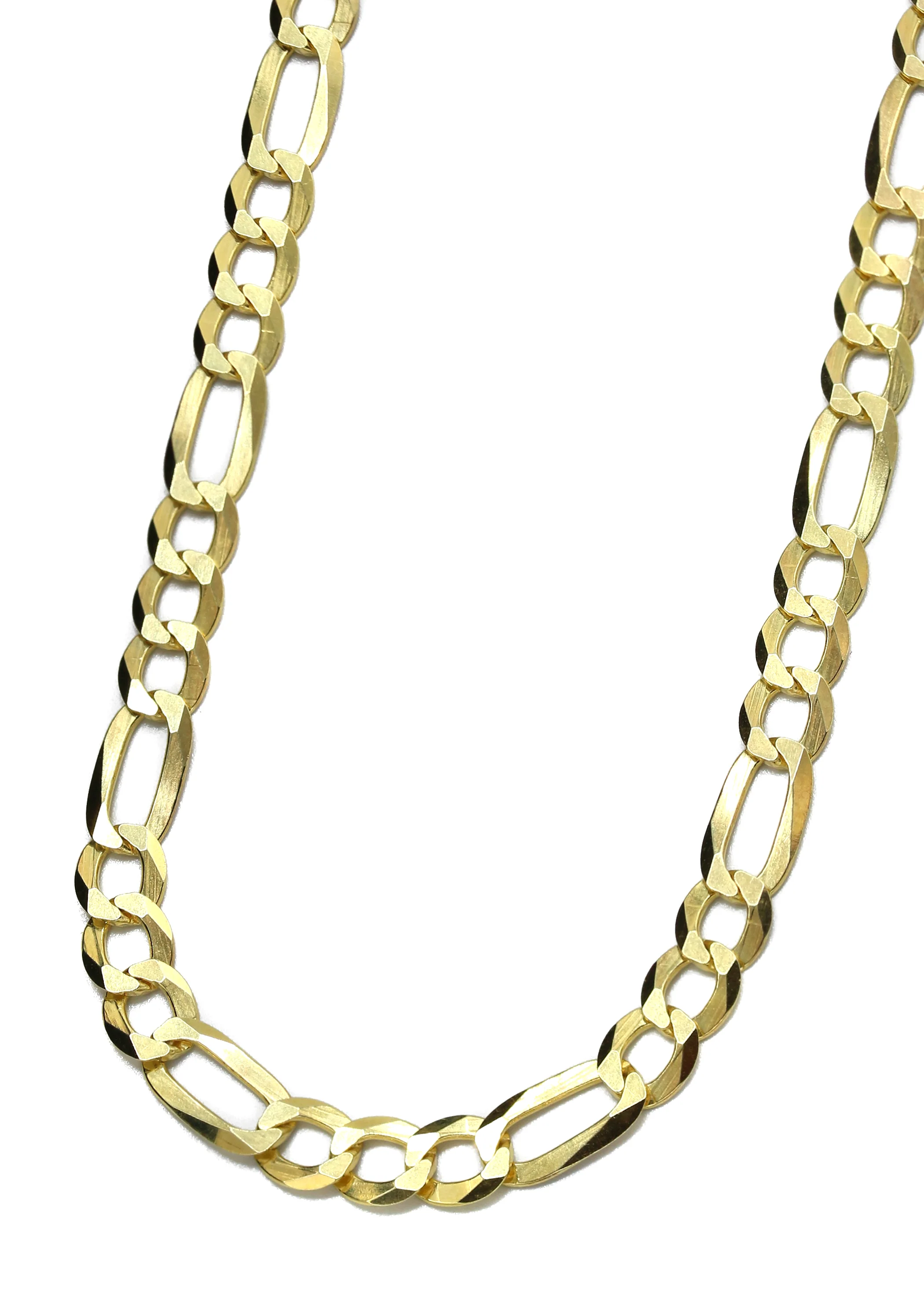 Silver Chain - Mens Gold Chain / Figaro Chain / 5.6 MM - Image 2