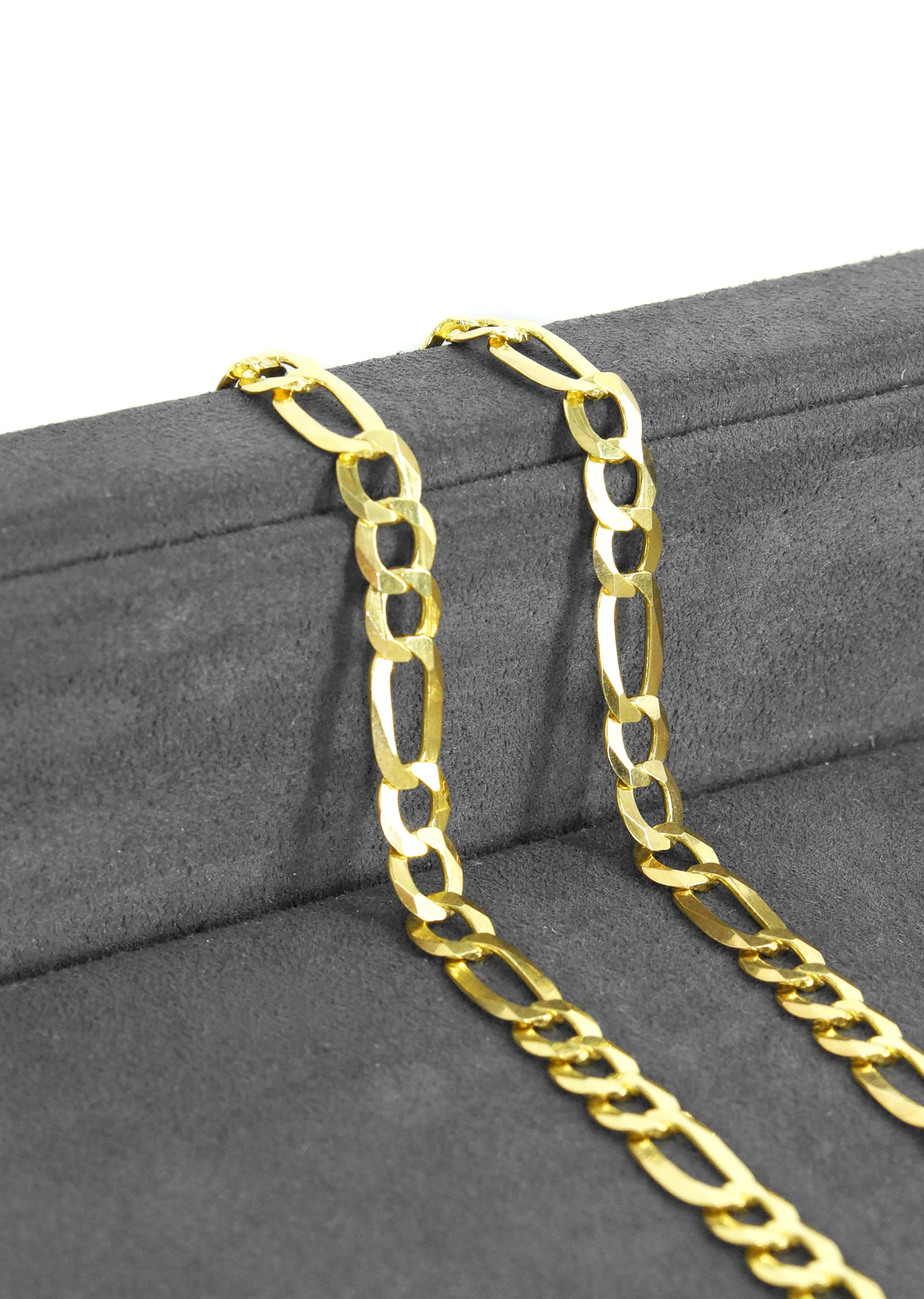 Silver Chain - Mens Gold Chain / Figaro Chain / 5.6 MM - Image 6