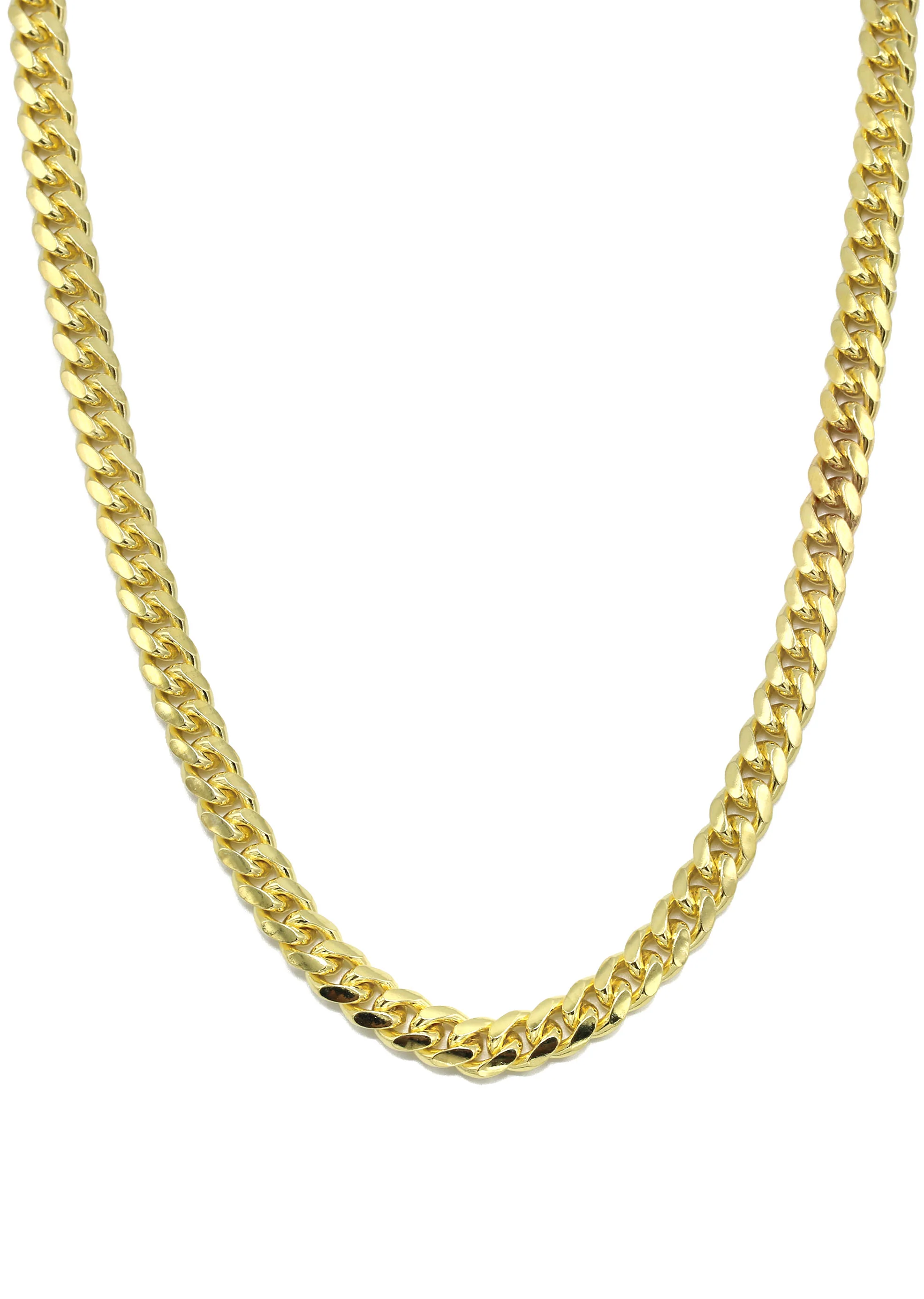Silver Chain - Mens Gold Chain / Miami Cuban Link Chain - Image 2