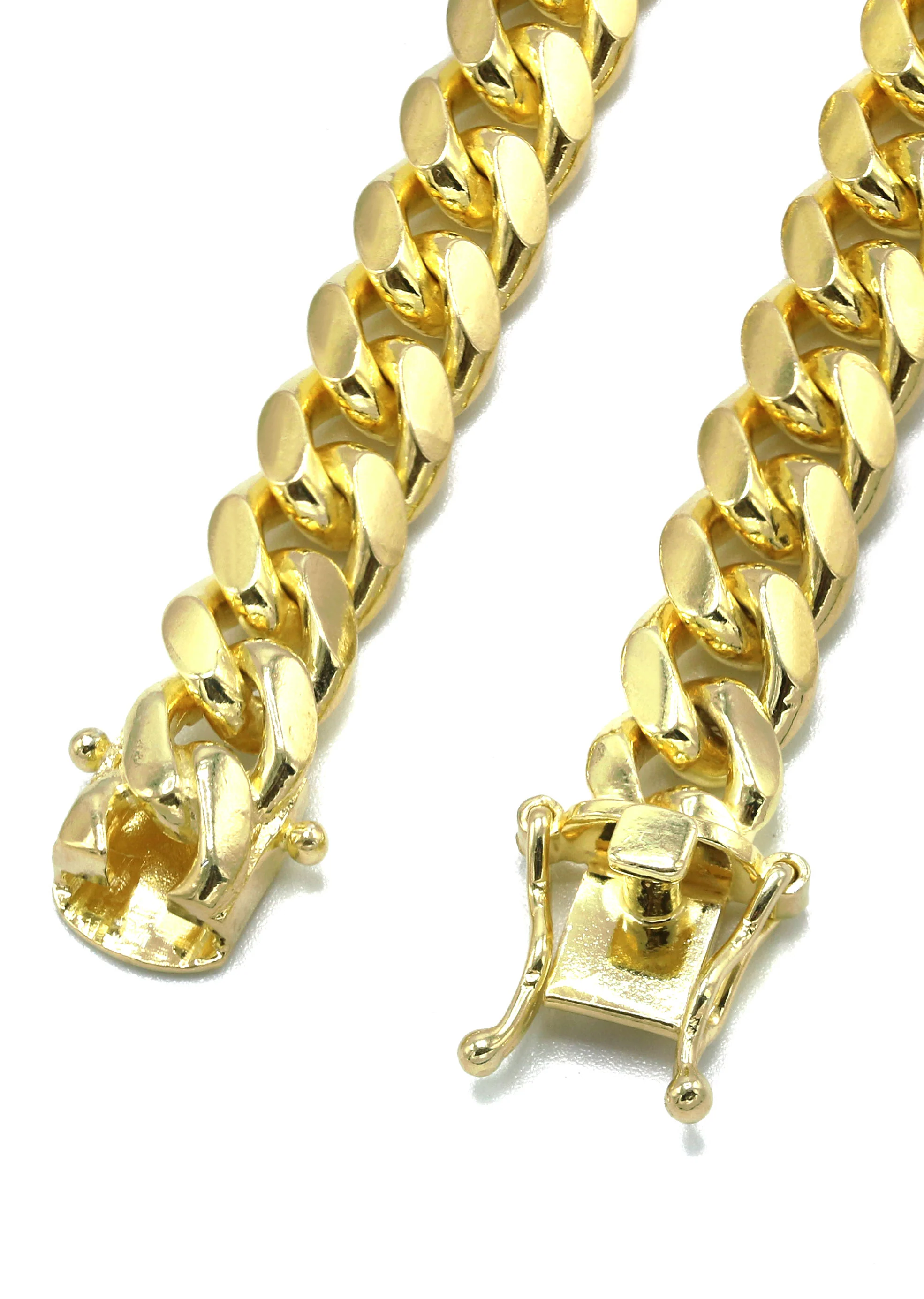 Silver Chain - Mens Gold Chain / Miami Cuban Link Chain - Image 4
