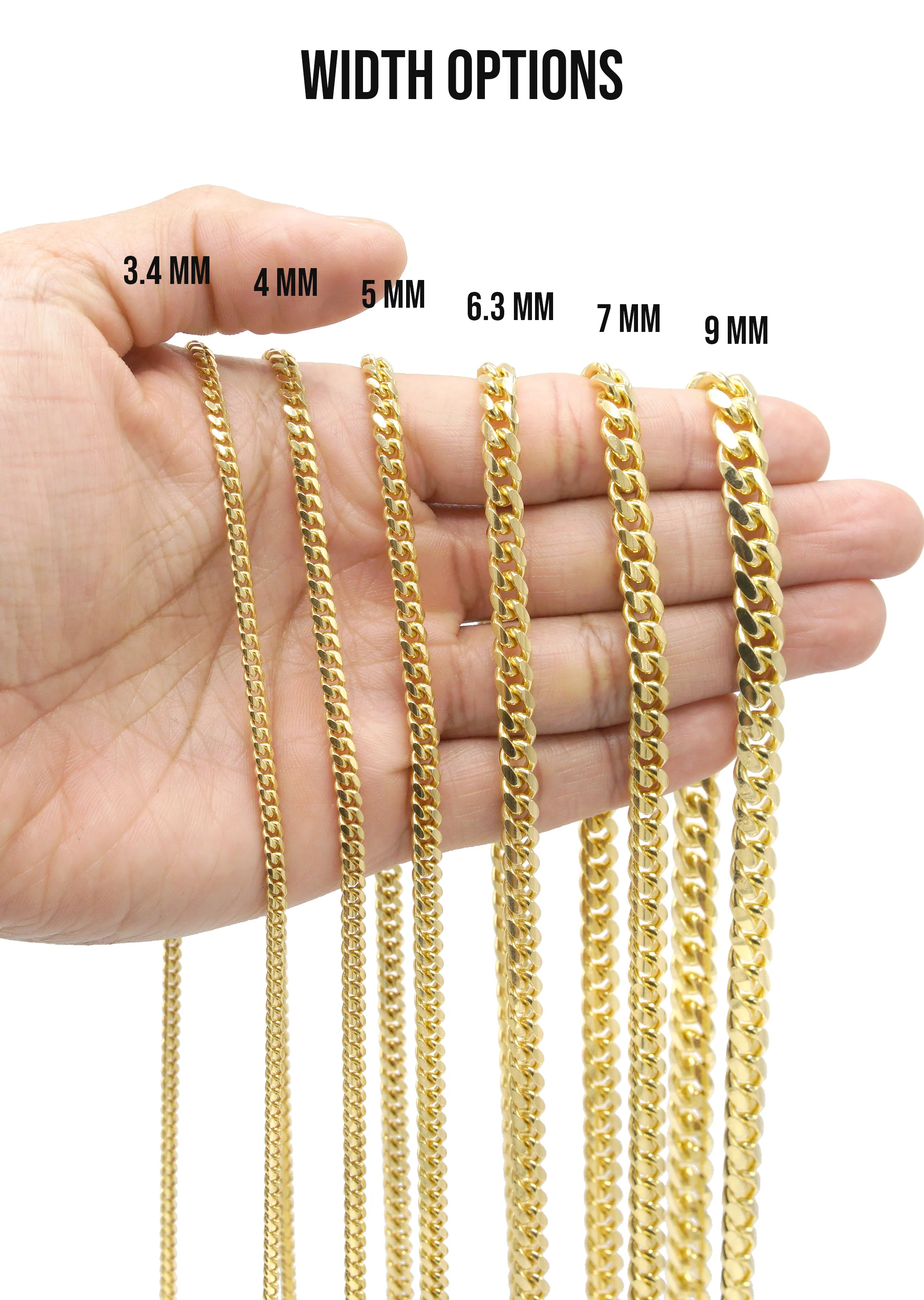 Silver Chain - Mens Gold Chain / Miami Cuban Link Chain - Image 7