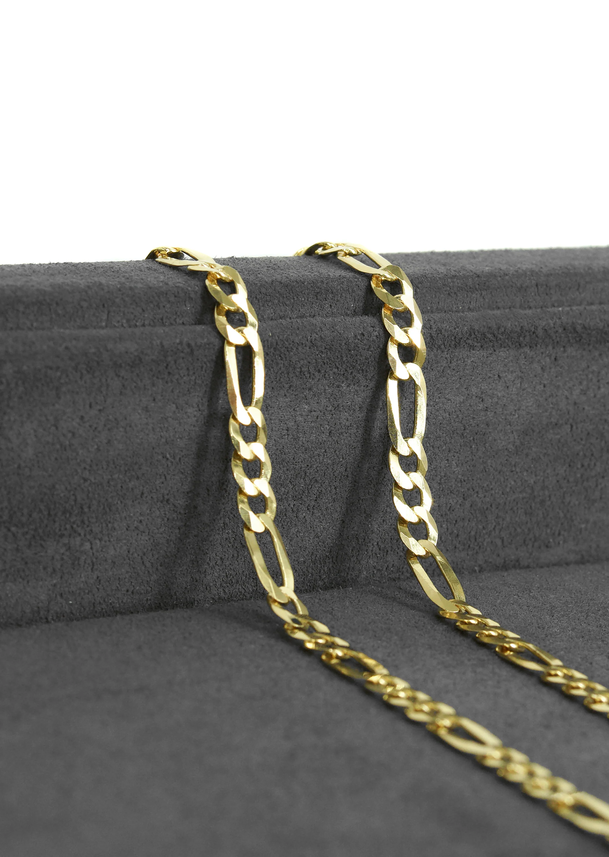 Silver Chain - Mens Gold Chain / Figaro Chain / 5 MM - Image 6
