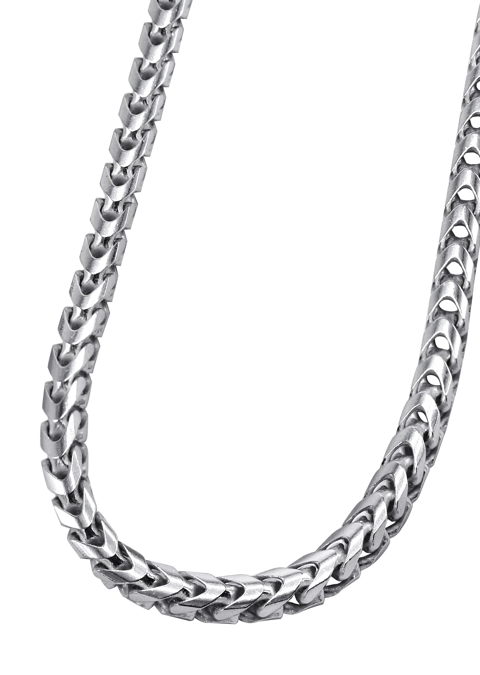 Silver Chain - Mens White Chain / Franco Chain / 4.2 MM - Image 2