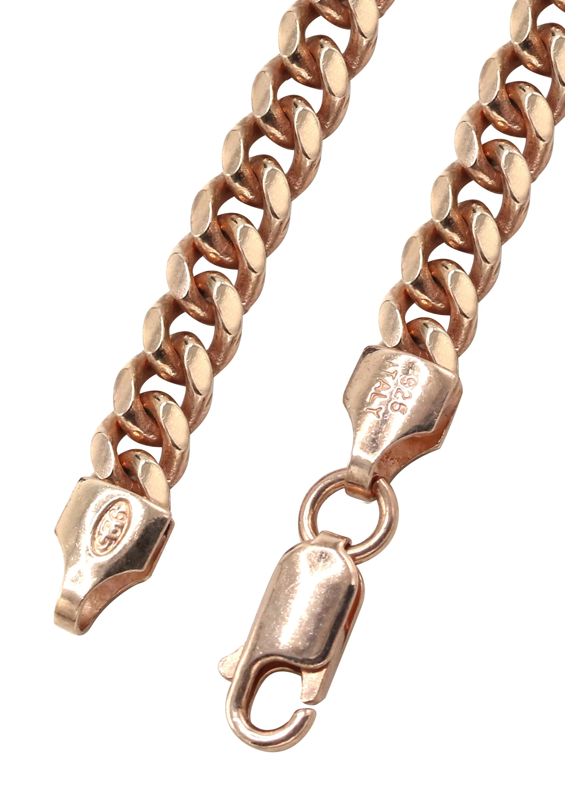 Silver Chain - Mens Rose Gold Chain / Miami Cuban Link Chain - Image 4