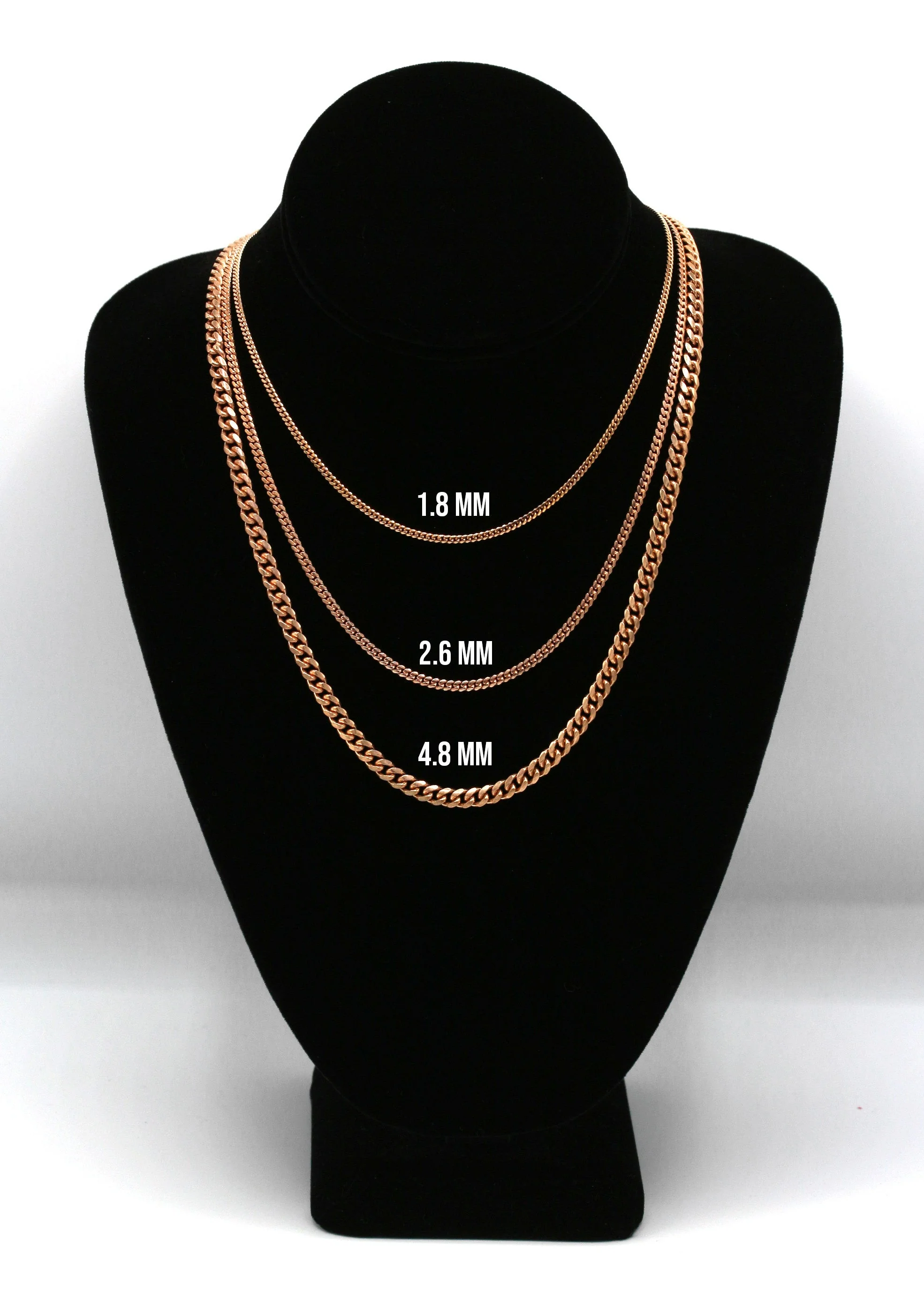 Silver Chain - Mens Rose Gold Chain / Miami Cuban Link Chain - Image 5