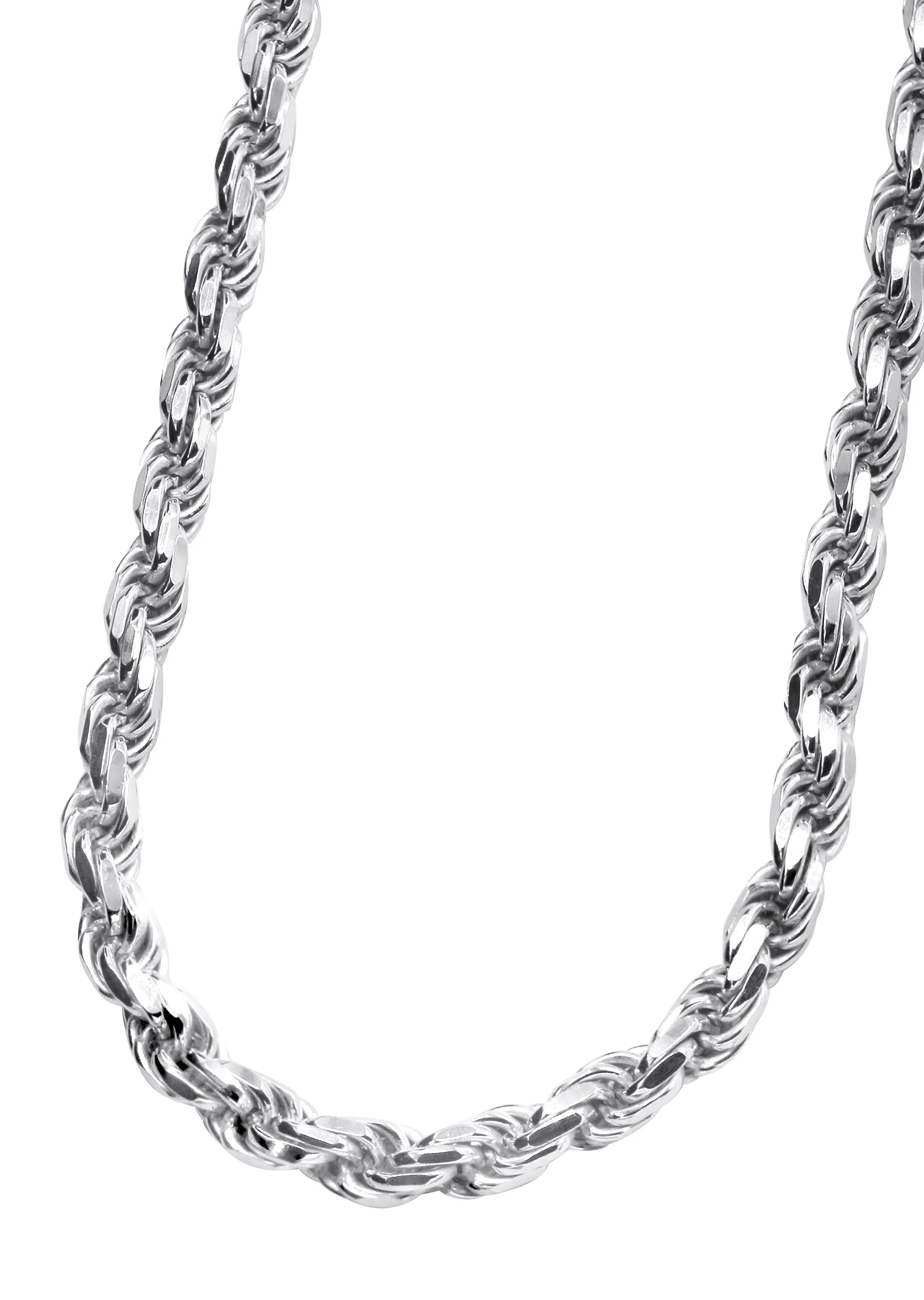 Silver Chain - Mens White Chain / Rope Chain
