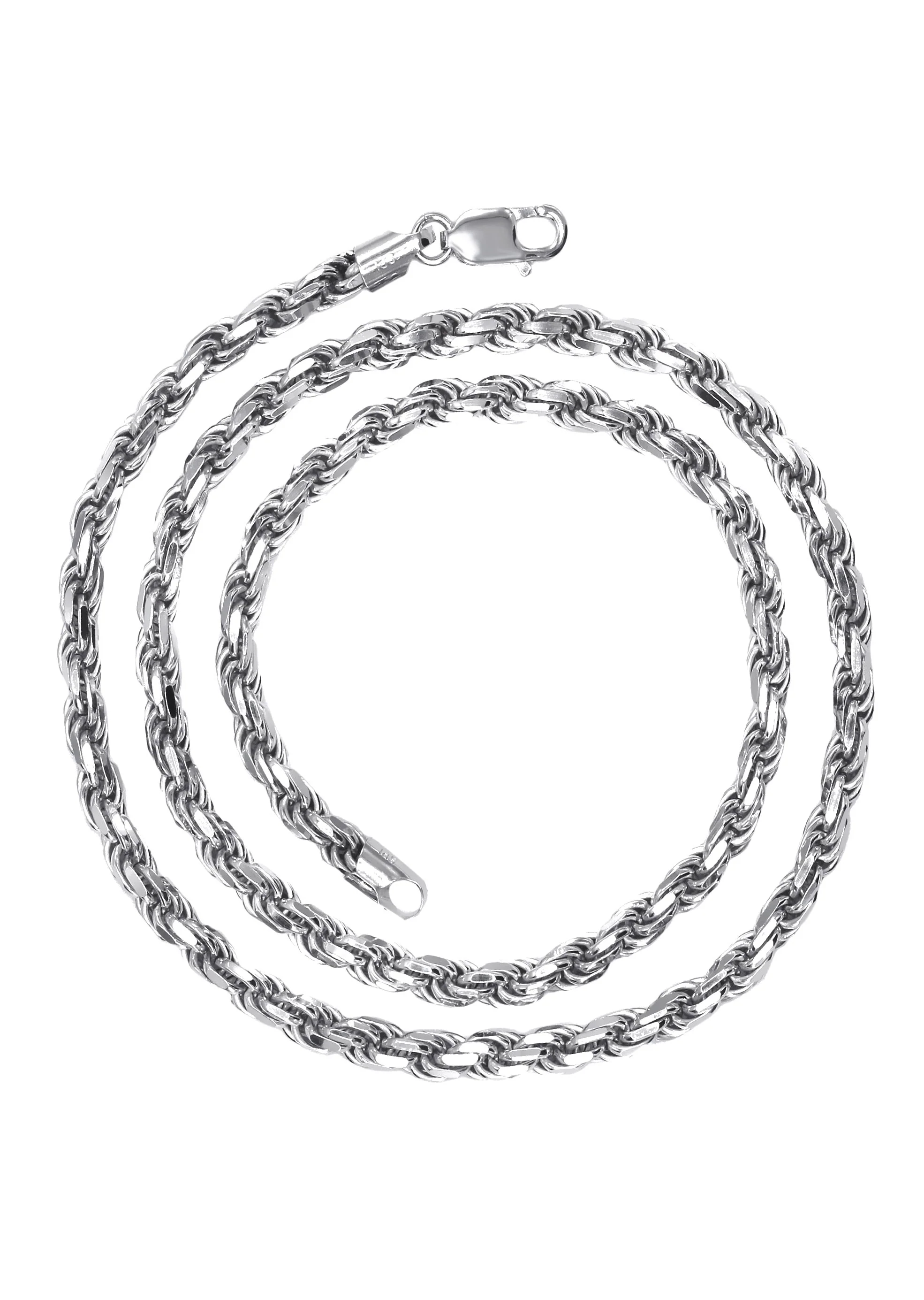 Silver Chain - Mens White Chain / Rope Chain - Image 3
