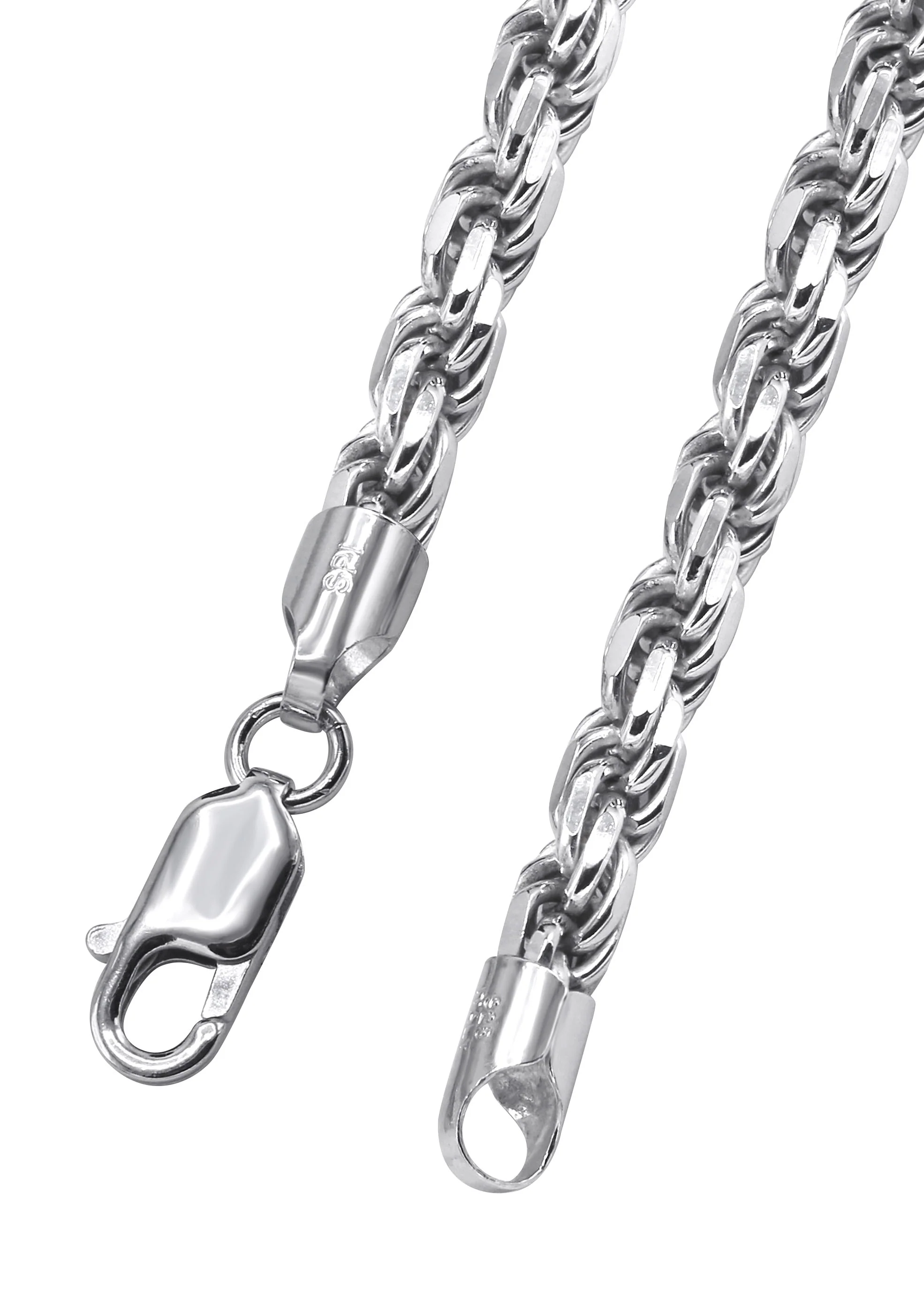 Silver Chain - Mens White Chain / Rope Chain - Image 4