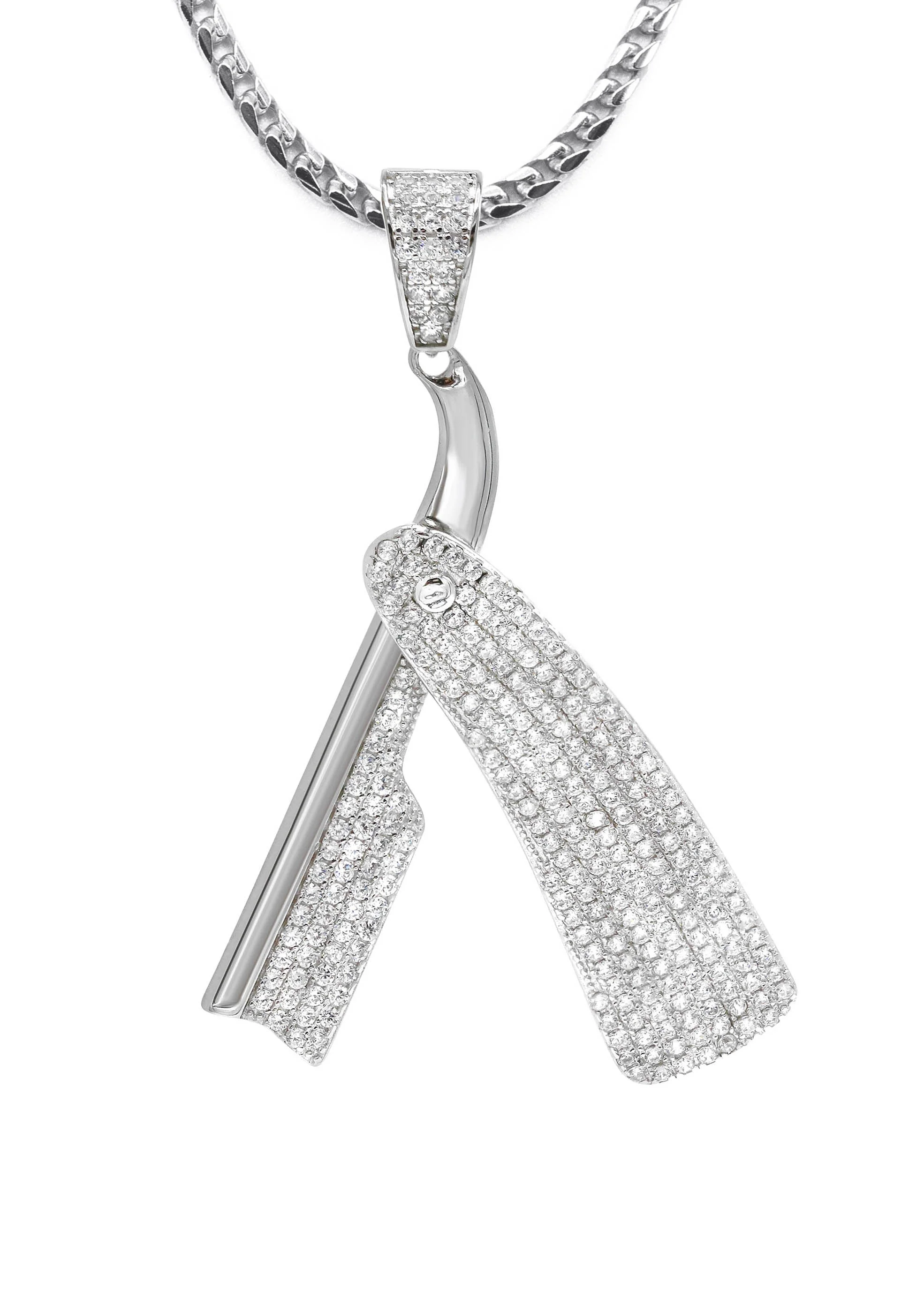 Silver Barber Razor Necklace | 21 Grams - Image 2