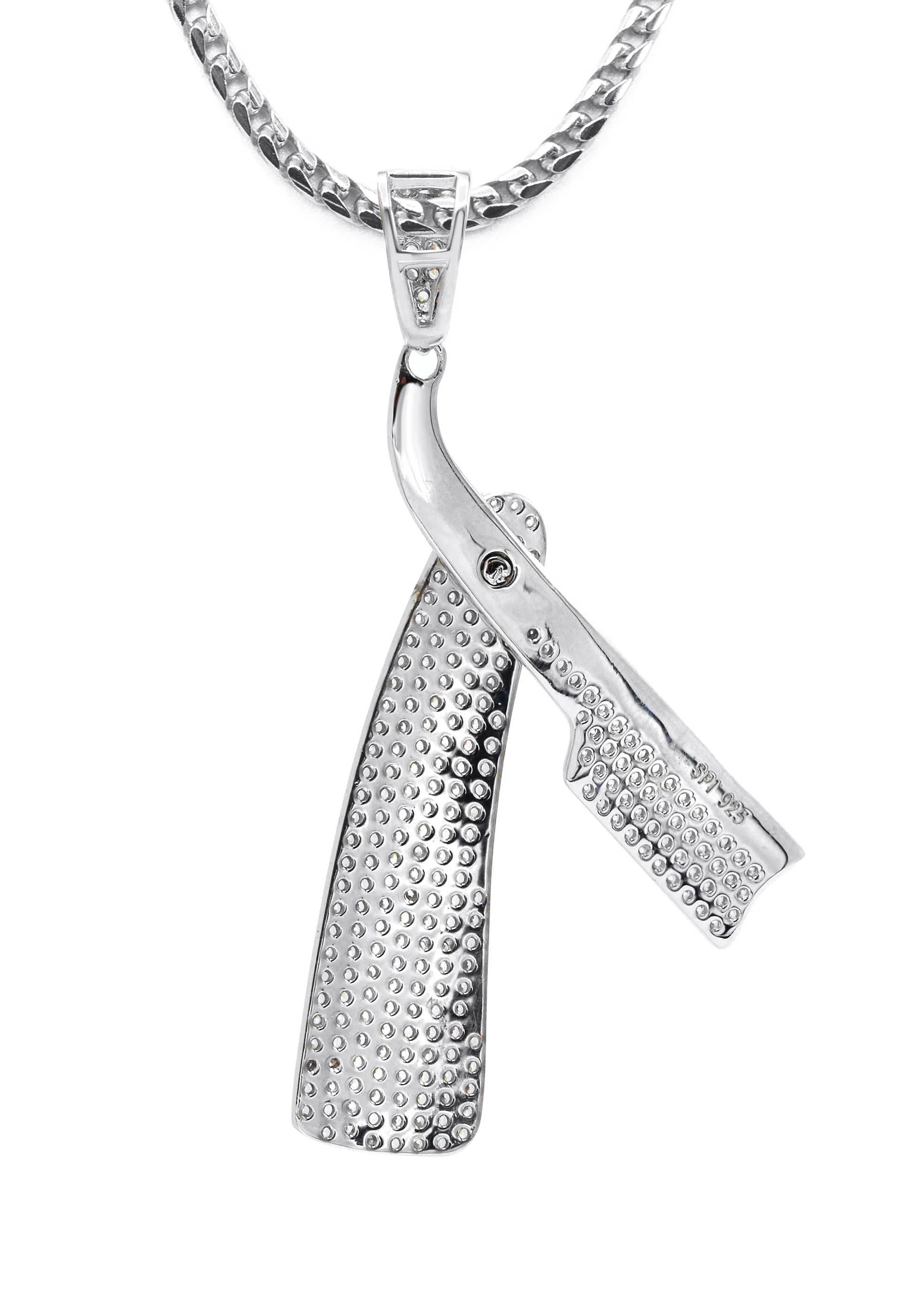 Silver Barber Razor Necklace | 21 Grams - Image 3