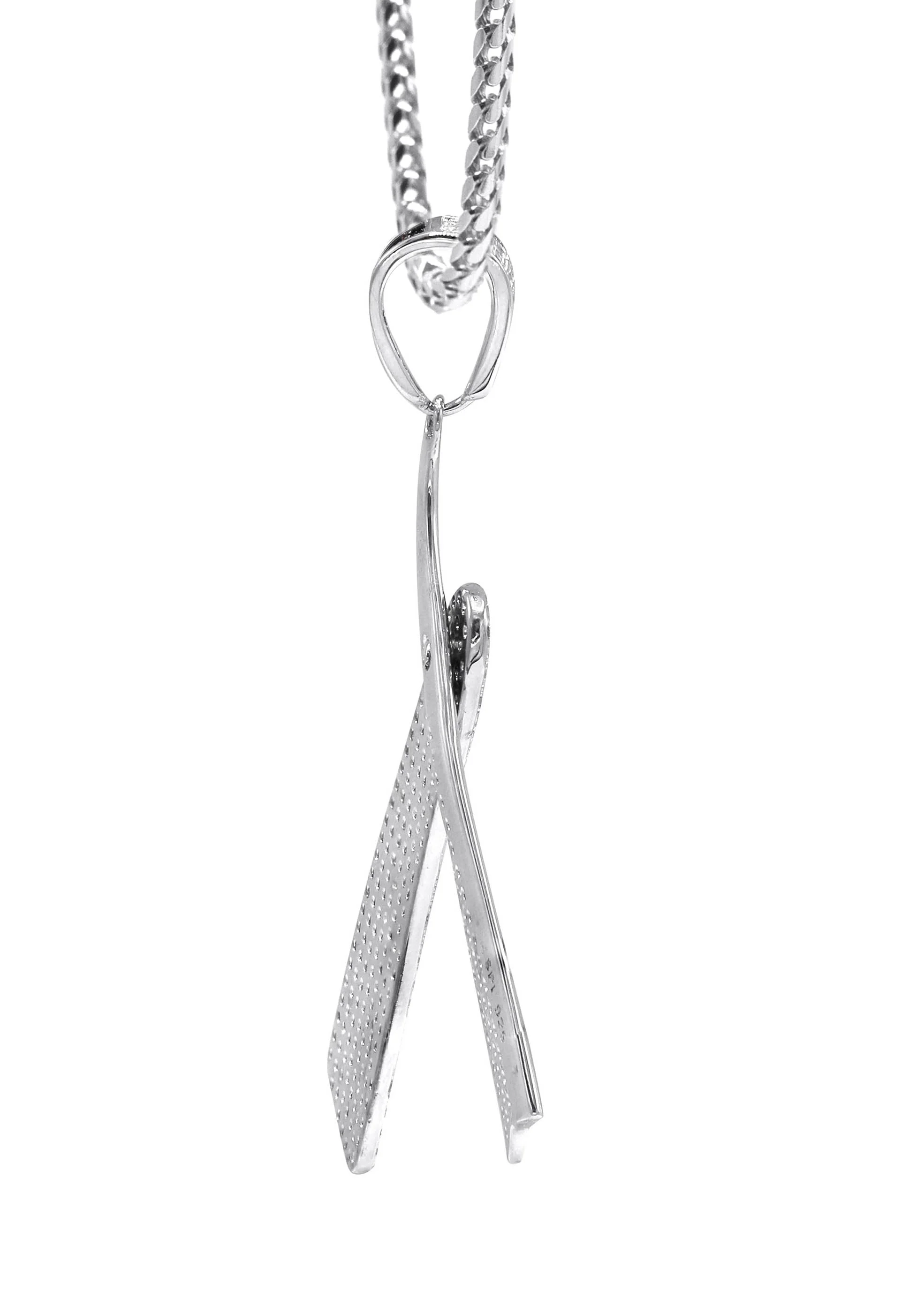 Silver Barber Razor Necklace | 21 Grams - Image 4