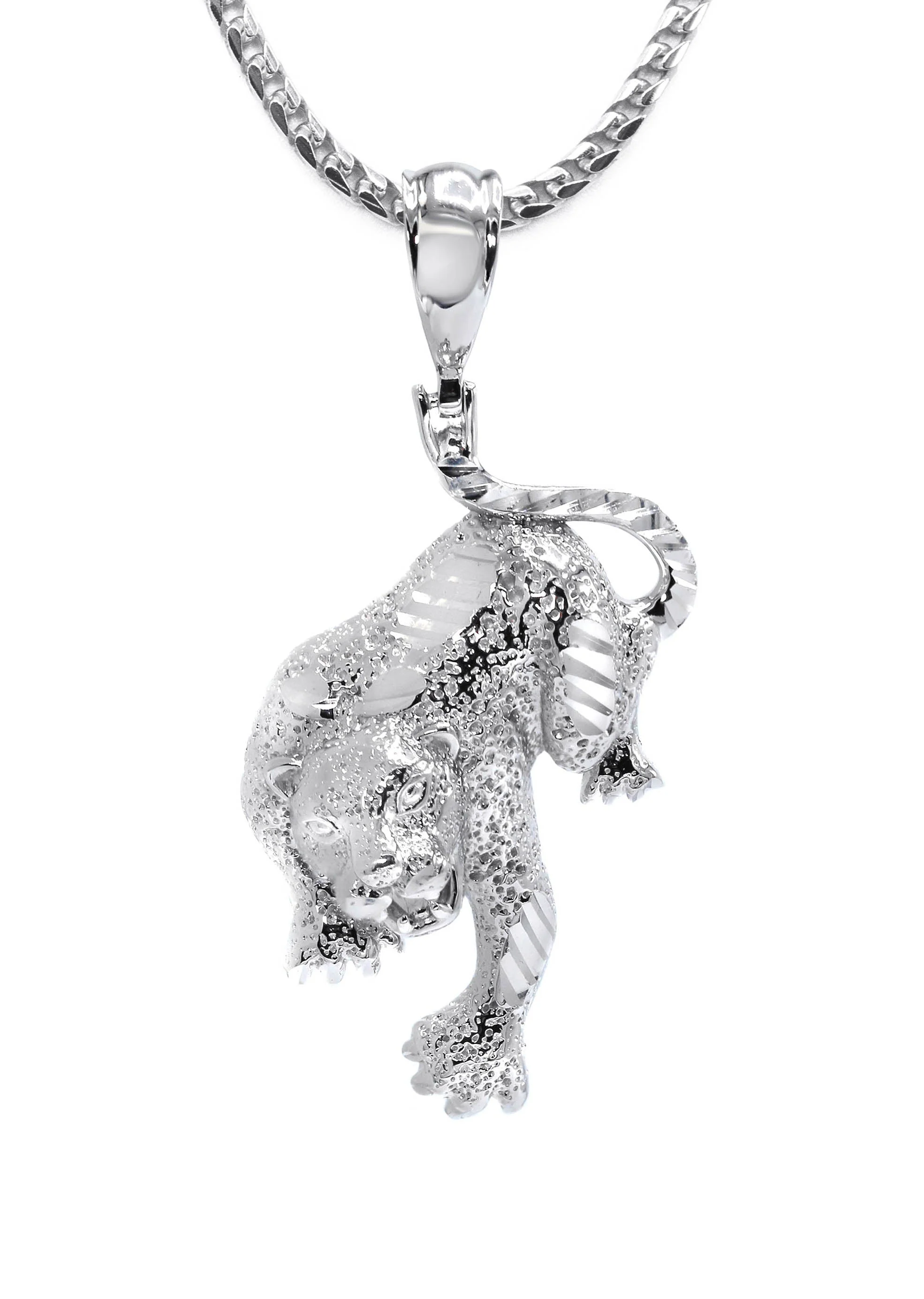 Silver Cheetah Necklace | 27 Grams - Image 2