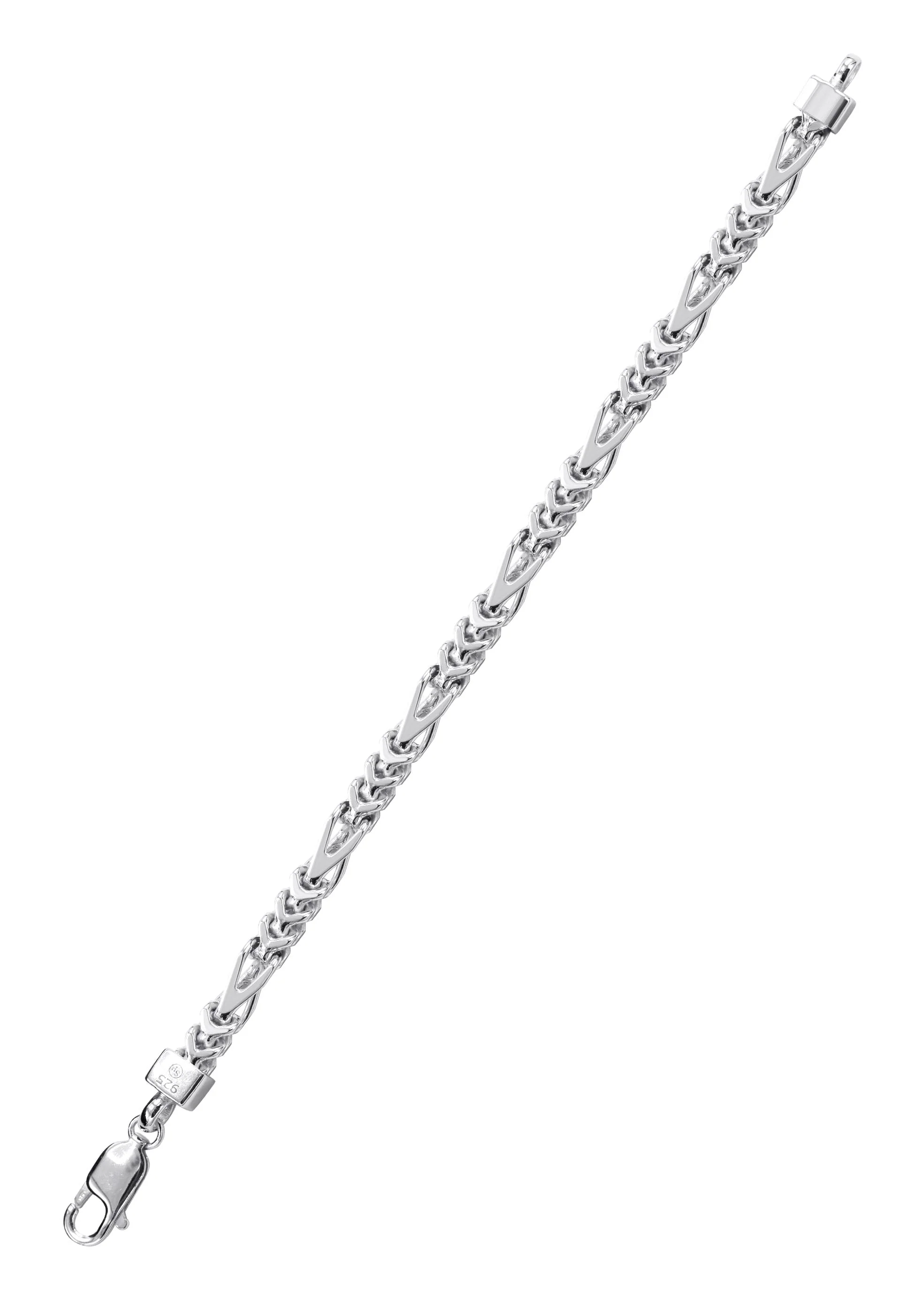 Silver Figaro Franco Bracelet - Image 3