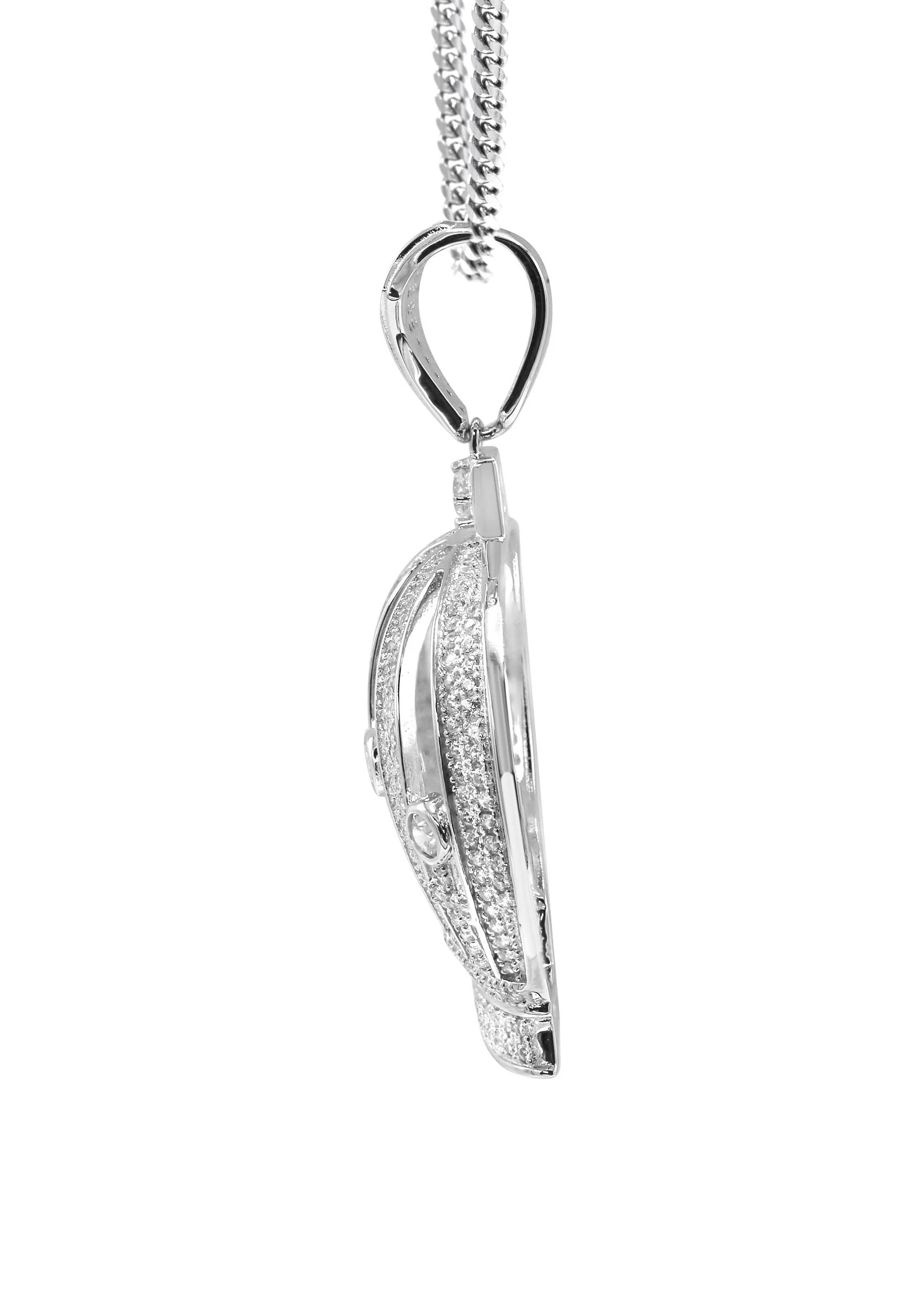 Silver Crown Necklace | 33.2 Grams - Image 4