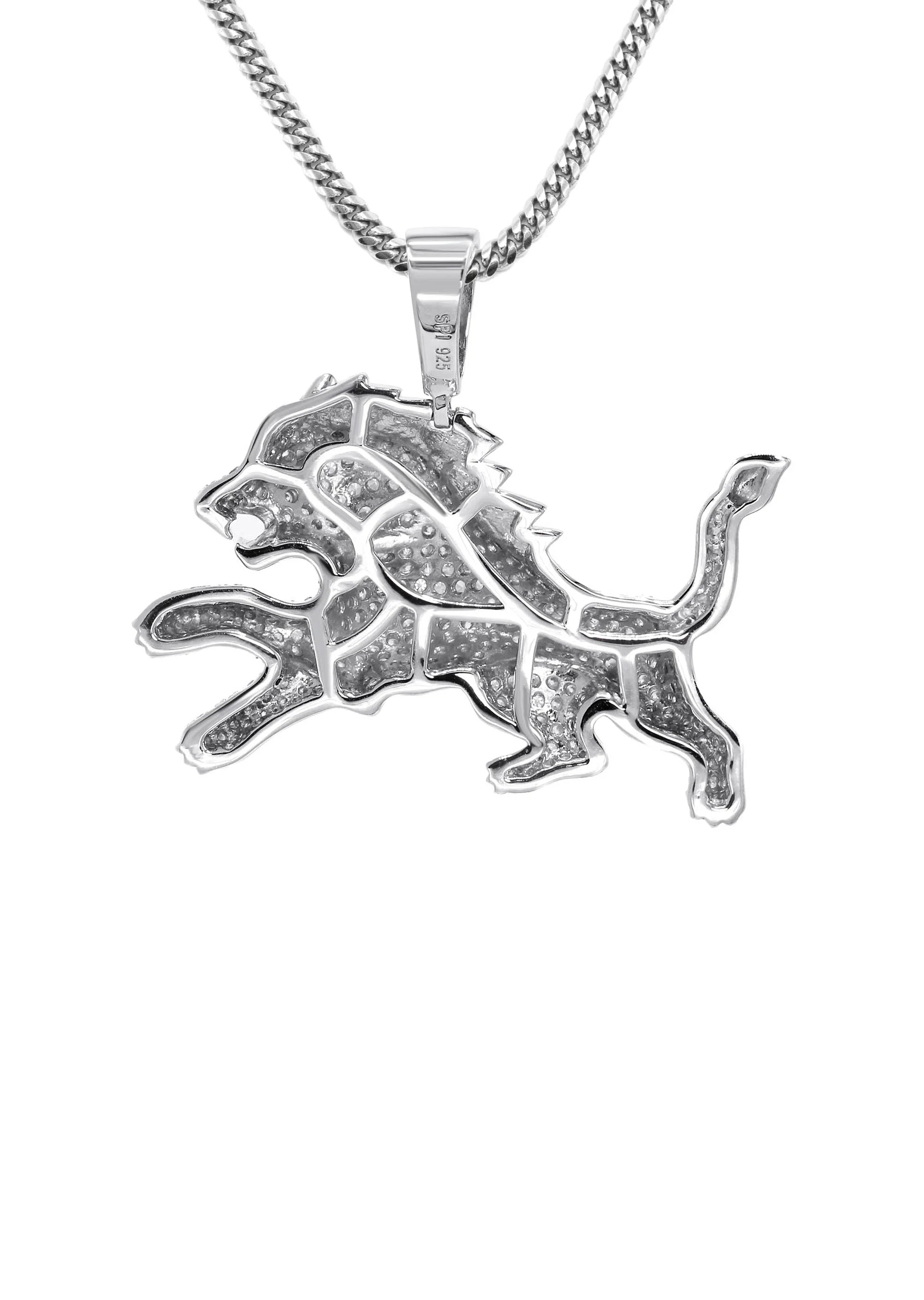 Silver Lion Necklace | 31.8 Grams - Image 3