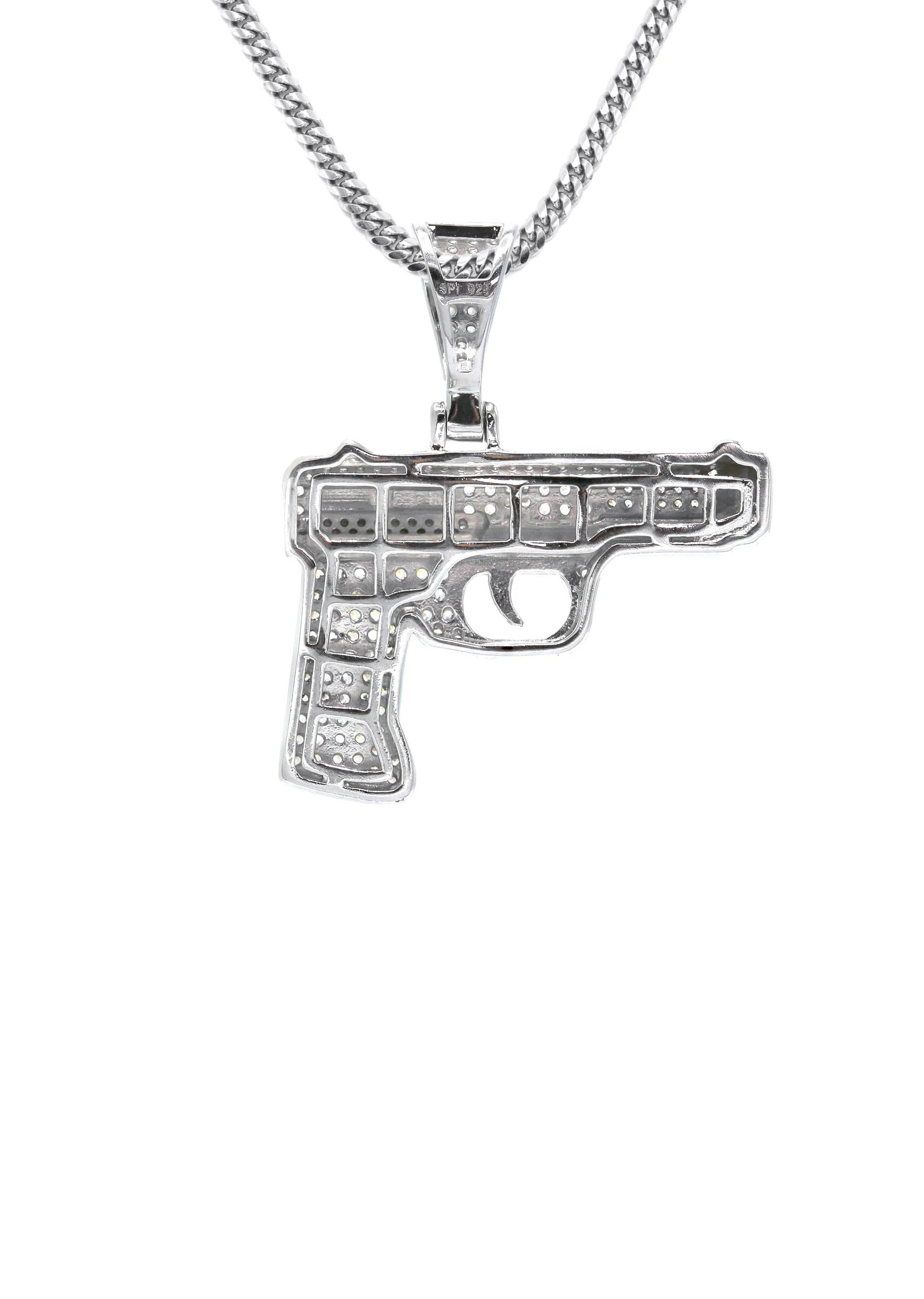 Silver Gun Necklace | 23 Grams - Image 3