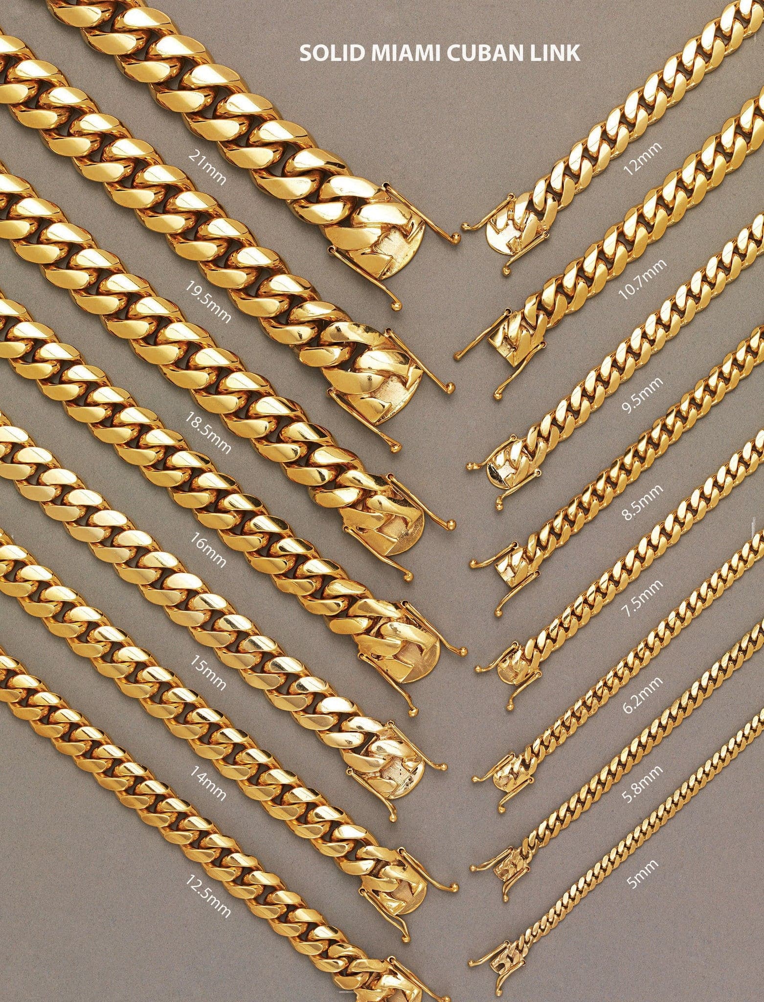 14K Gold Bracelet Solid Miami Cuban Link - Image 4